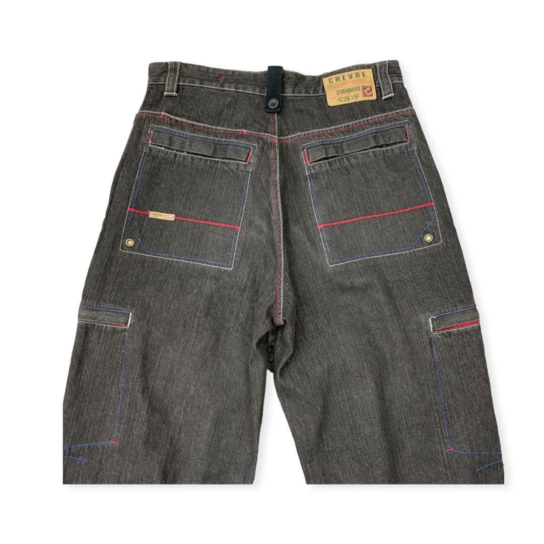 Vintage Chevre Multi Pocket Baggy Jeans Size W34x32 Size US 34 / EU 50 - 6 Thumbnail