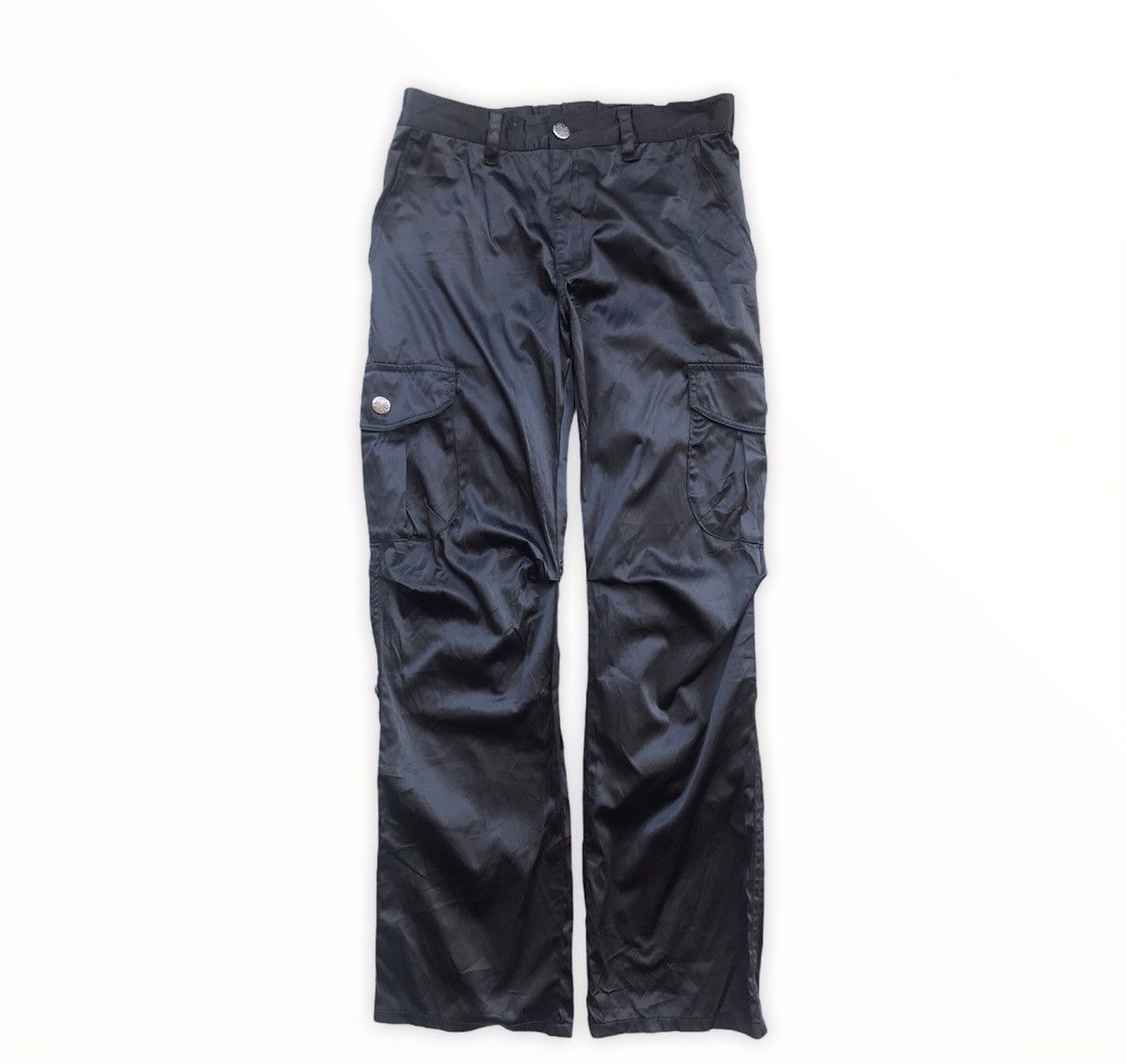 Japanese Brand Japanese Brand Black Simple Beauty Trousers Cargo Pants Size US 31 - 1 Thumbnail