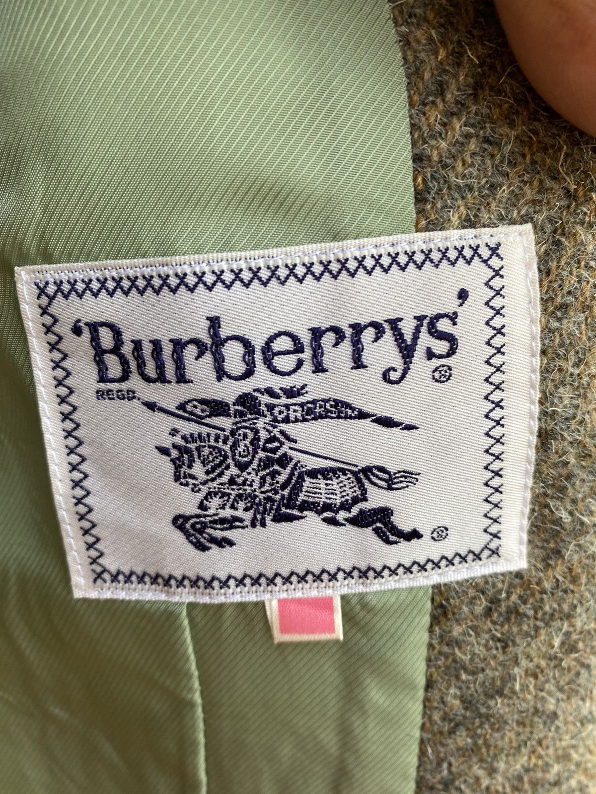 Burberry × Vintage Vintage 70s Burberrys Coat Jacket New Wool Size 36R - 15 Thumbnail