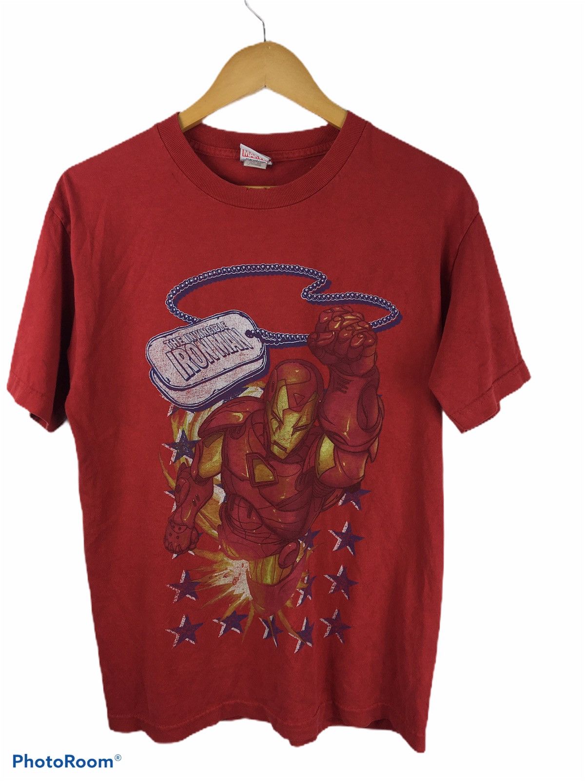 VINTAGE MARVEL IRon Man Big Print Shirt