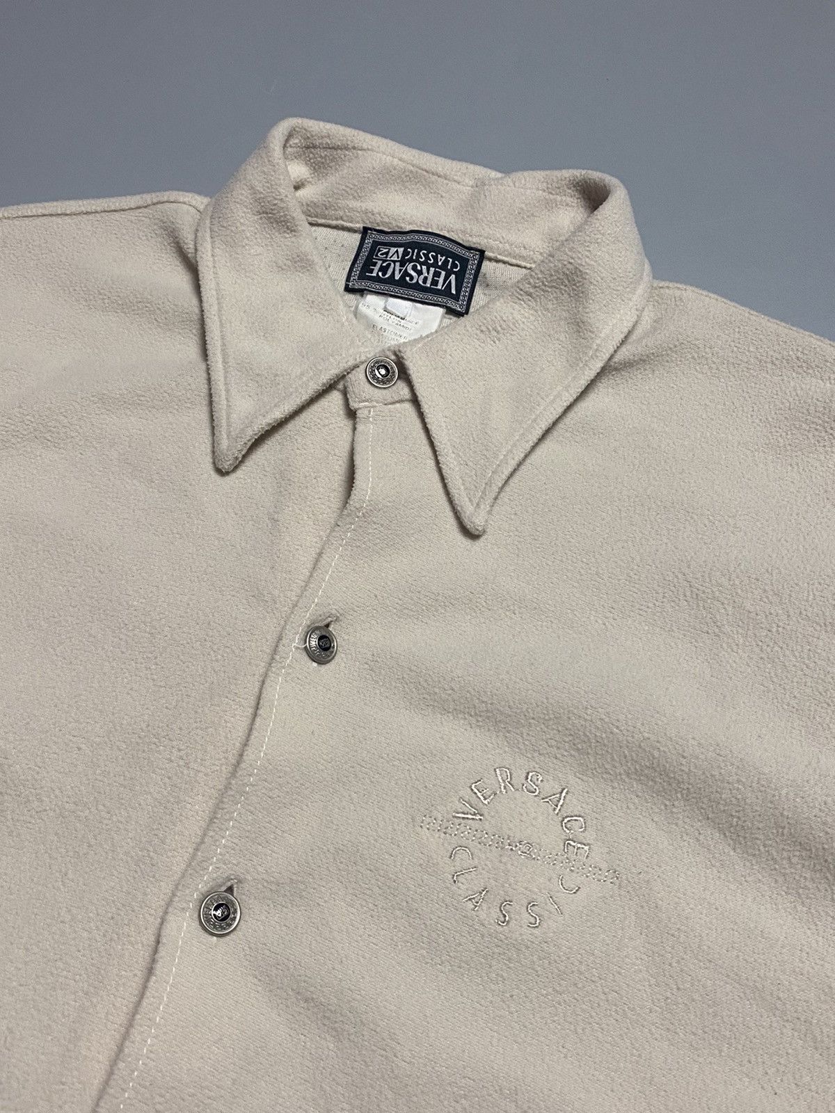 Versace Jeans Couture Versace Classic v2 vintage fleece shirt buttons 90s Size US M / EU 48-50 / 2 - 1 Thumbnail