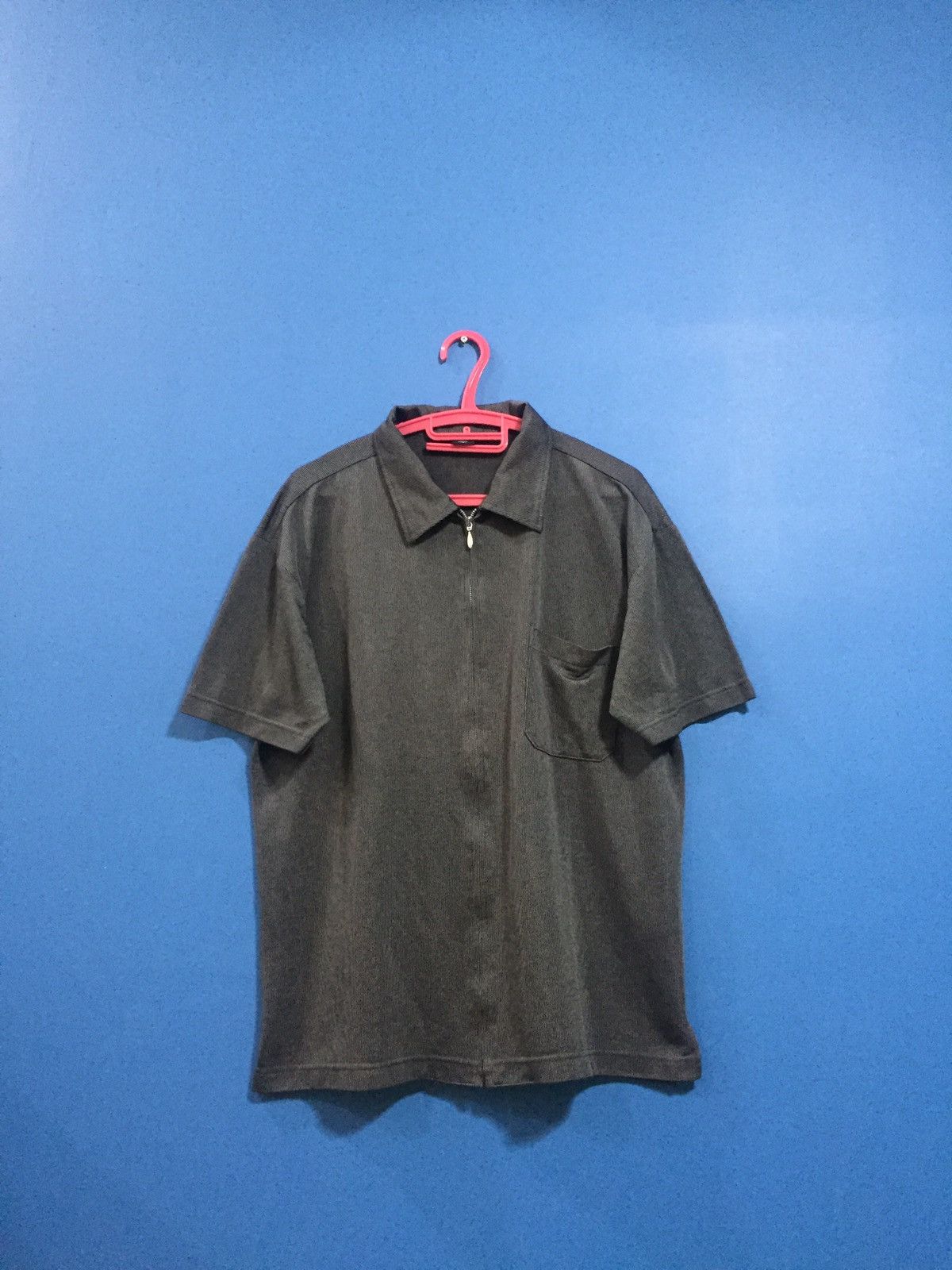 Japanese Brand × Yohji Yamamoto Designer Yohji yamamoto Y’saccs Sacsny Zipper Colar Shirt Size US M / EU 48-50 / 2 - 1 Thumbnail