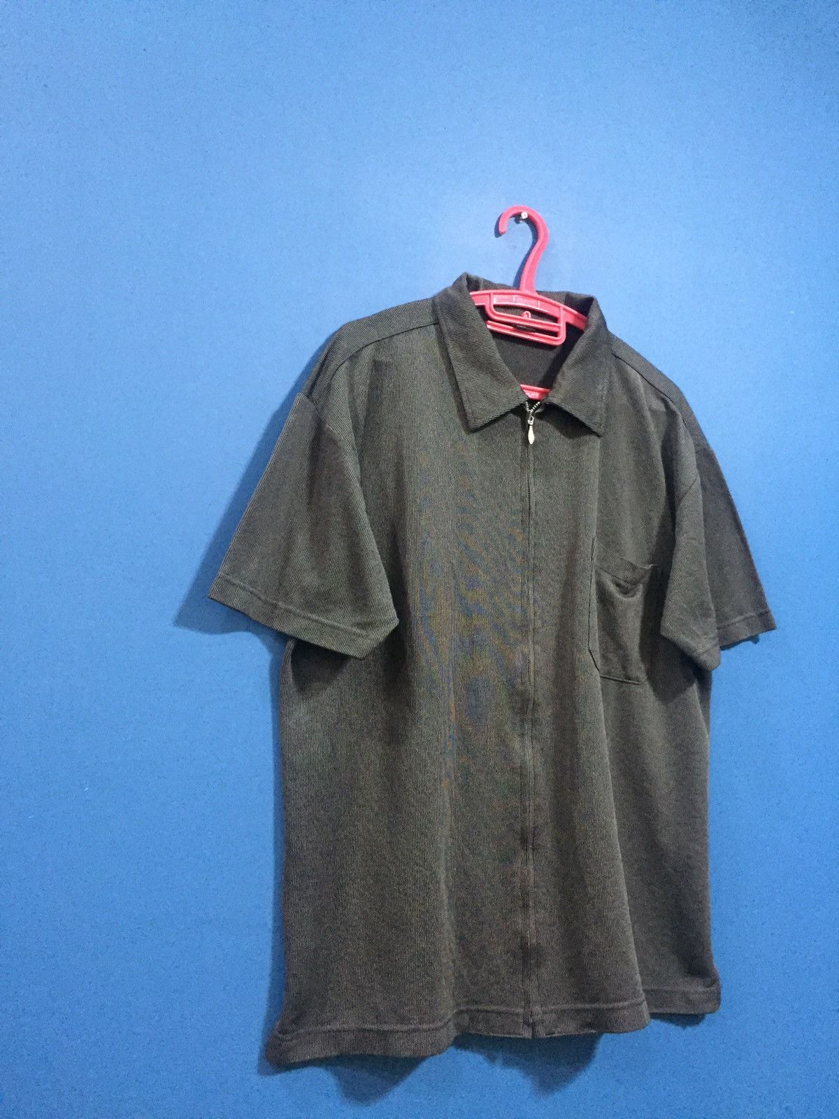 Japanese Brand × Yohji Yamamoto Designer Yohji yamamoto Y’saccs Sacsny Zipper Colar Shirt Size US M / EU 48-50 / 2 - 3 Thumbnail