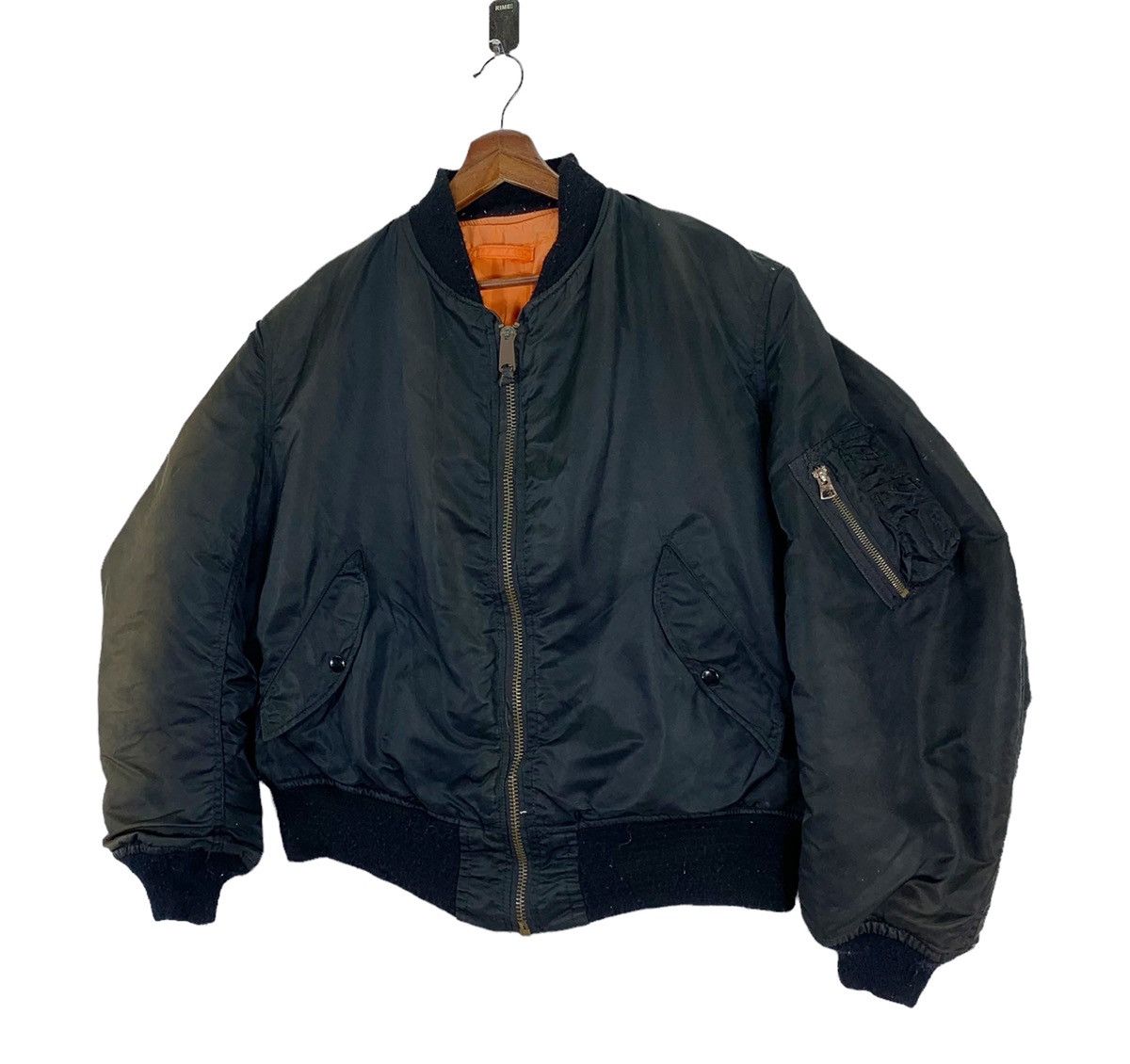 Vintage VINTAGE SKULL EMBROIDERY BOMBER FLIGHT JACKET Size US XL / EU 56 / 4 - 4 Thumbnail