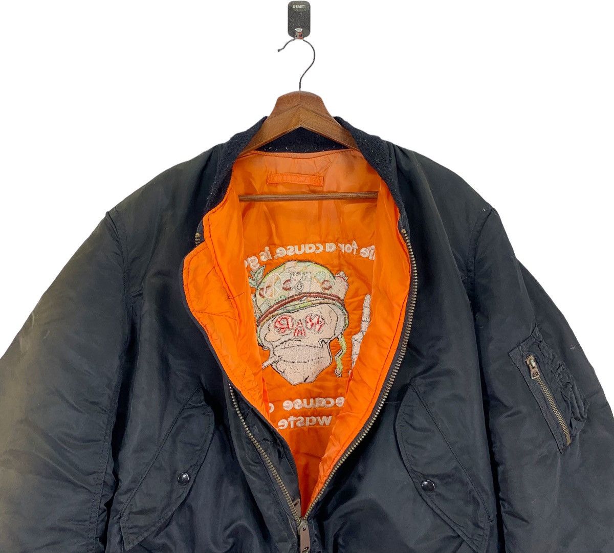 Vintage VINTAGE SKULL EMBROIDERY BOMBER FLIGHT JACKET Size US XL / EU 56 / 4 - 10 Thumbnail