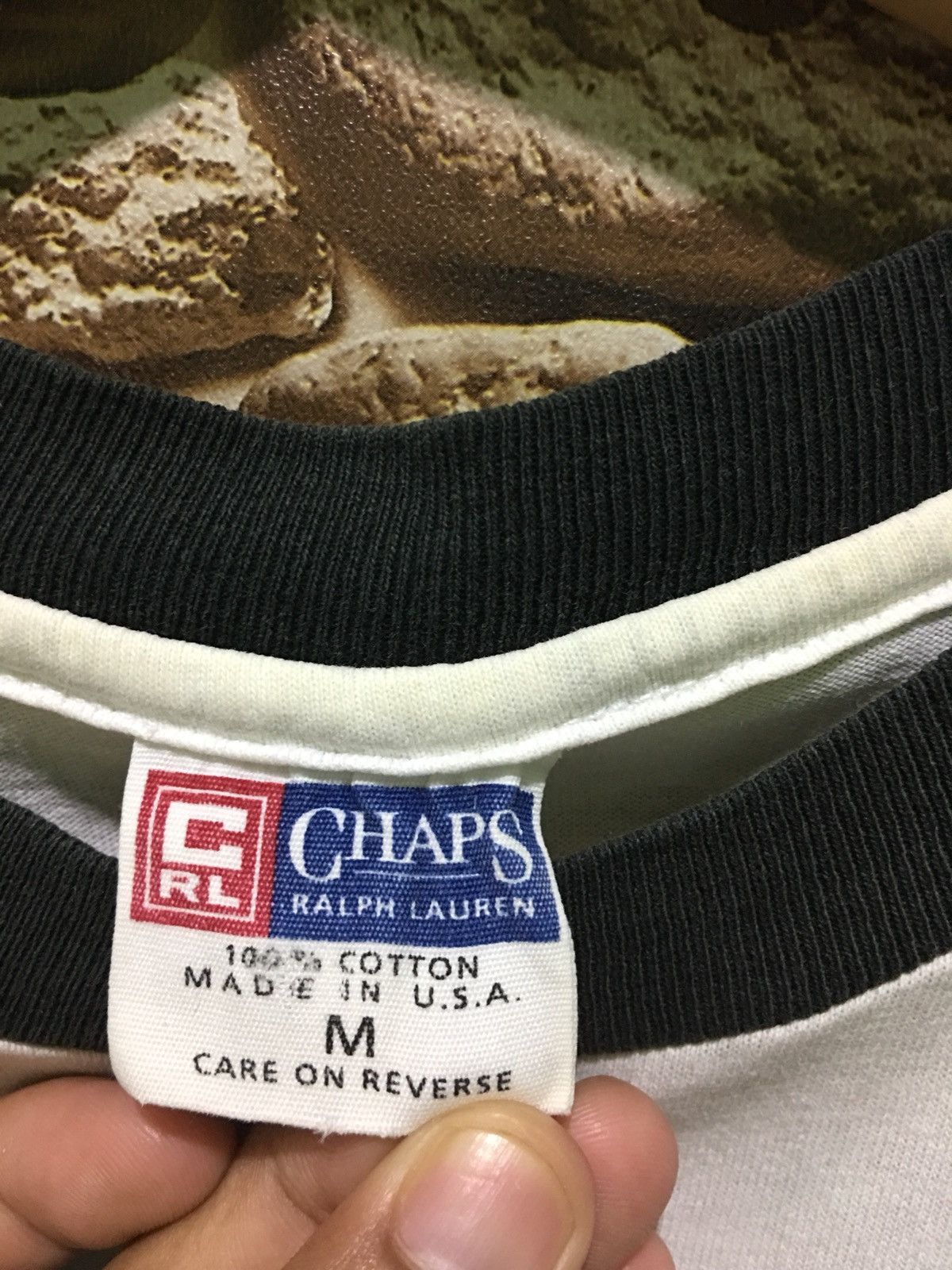 Chaps Ralph Lauren Vintage Chaps ralph lauren ringer spell out big logo shirt Size US M / EU 48-50 / 2 - 3 Thumbnail