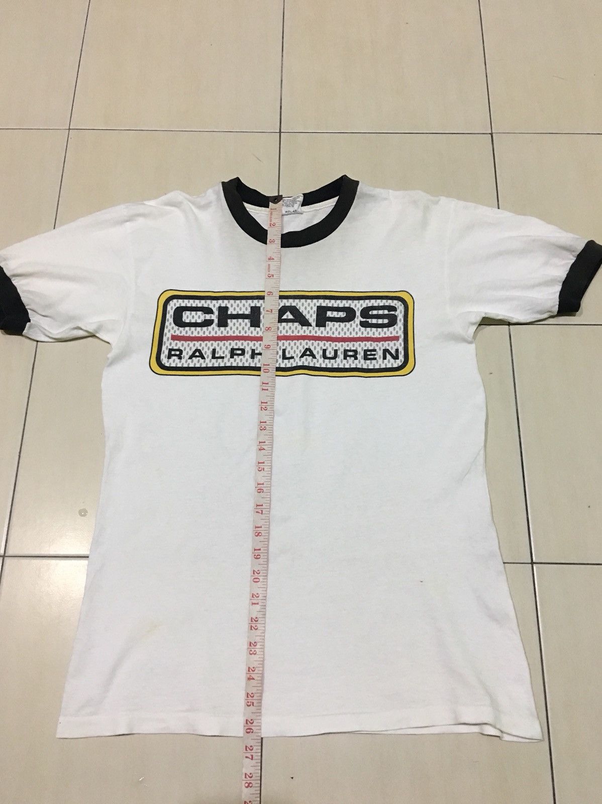 Chaps Ralph Lauren Vintage Chaps ralph lauren ringer spell out big logo shirt Size US M / EU 48-50 / 2 - 6 Thumbnail