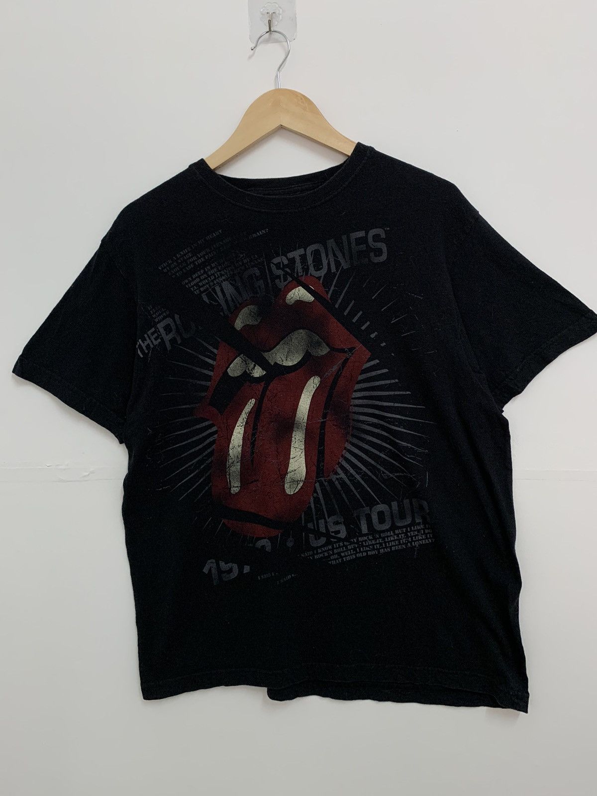 Vintage 90s The Rolling Stone T-shirt Large Black