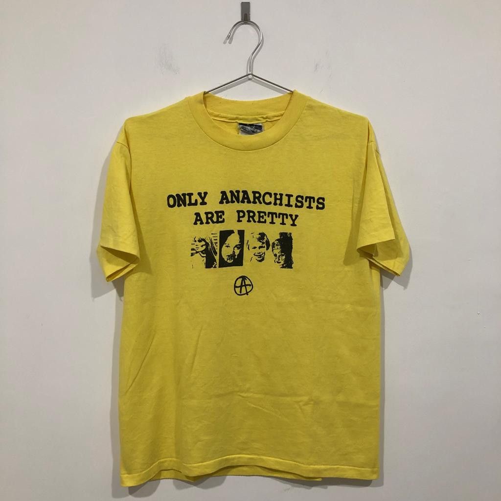 Hanes Vintage 90s "Only Anarchists Are Pretty" Tee Size US M / EU 48-50 / 2 - 1 Thumbnail