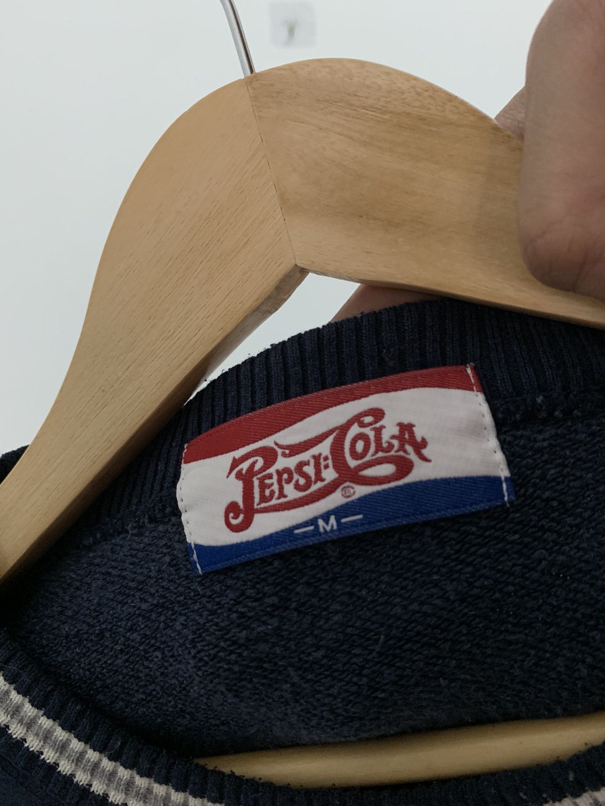 Pepsi Vintage 90s Pepsi Cola Sweatshirt Medium Navy Size US L / EU 52-54 / 3 - 4 Thumbnail