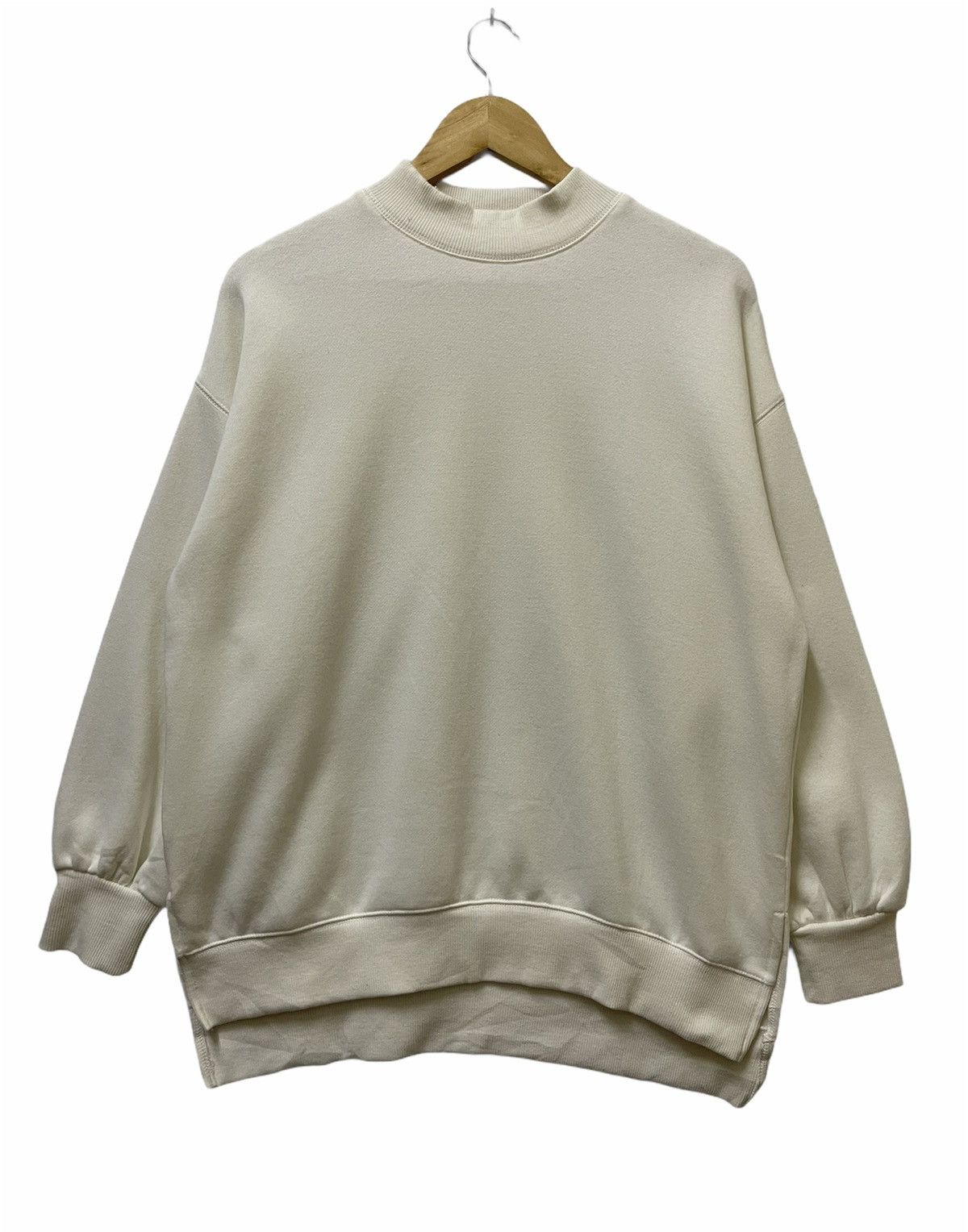 Designer × Japanese Brand Melan Cleuge Big Logo Sweatshirt Cream Size US L / EU 52-54 / 3 - 4 Thumbnail