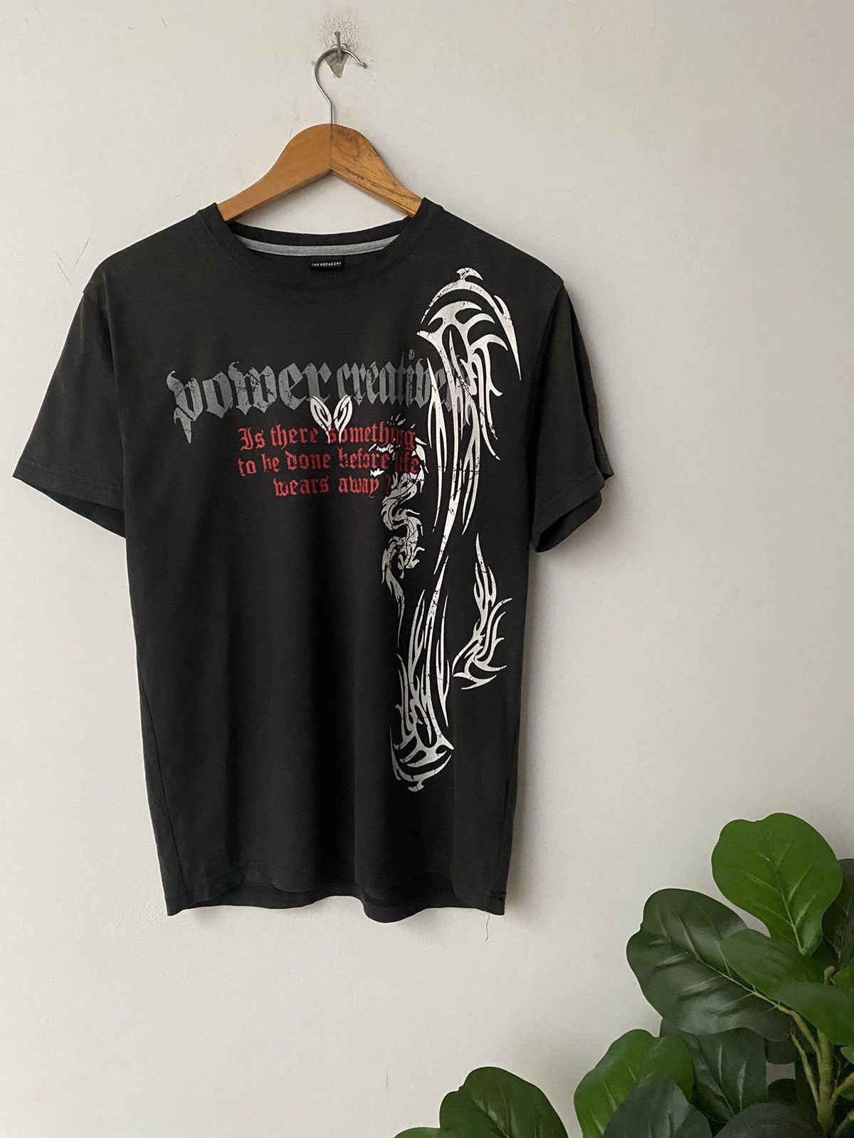 Vintage ☠️ Vintage The Breakers Dragon Punk Shirt faded design Size US L / EU 52-54 / 3 - 2 Thumbnail