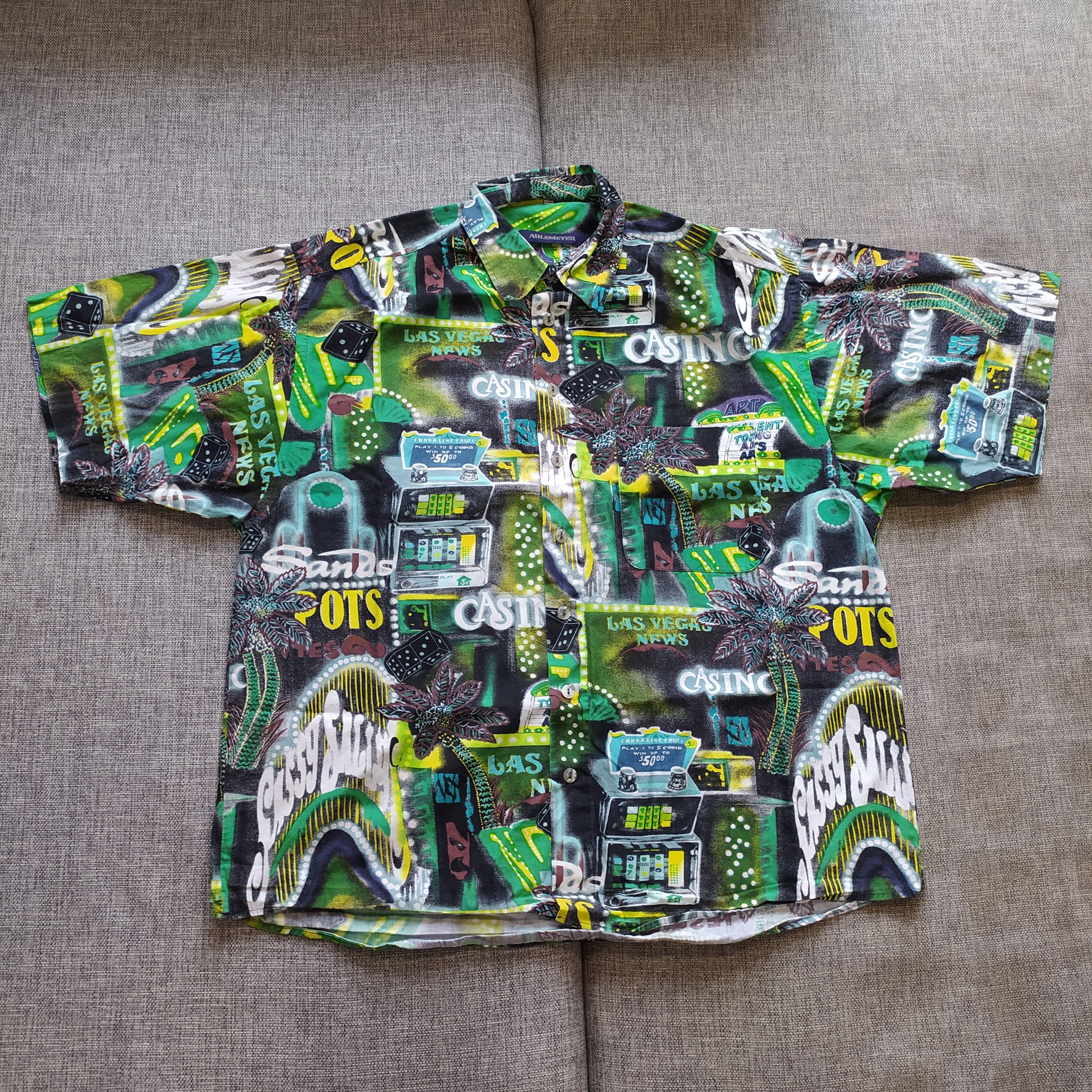 Other Vintage Y2K Hawaiian style Camp collar Casino Art Shirt Size US L / EU 52-54 / 3 - 1 Thumbnail