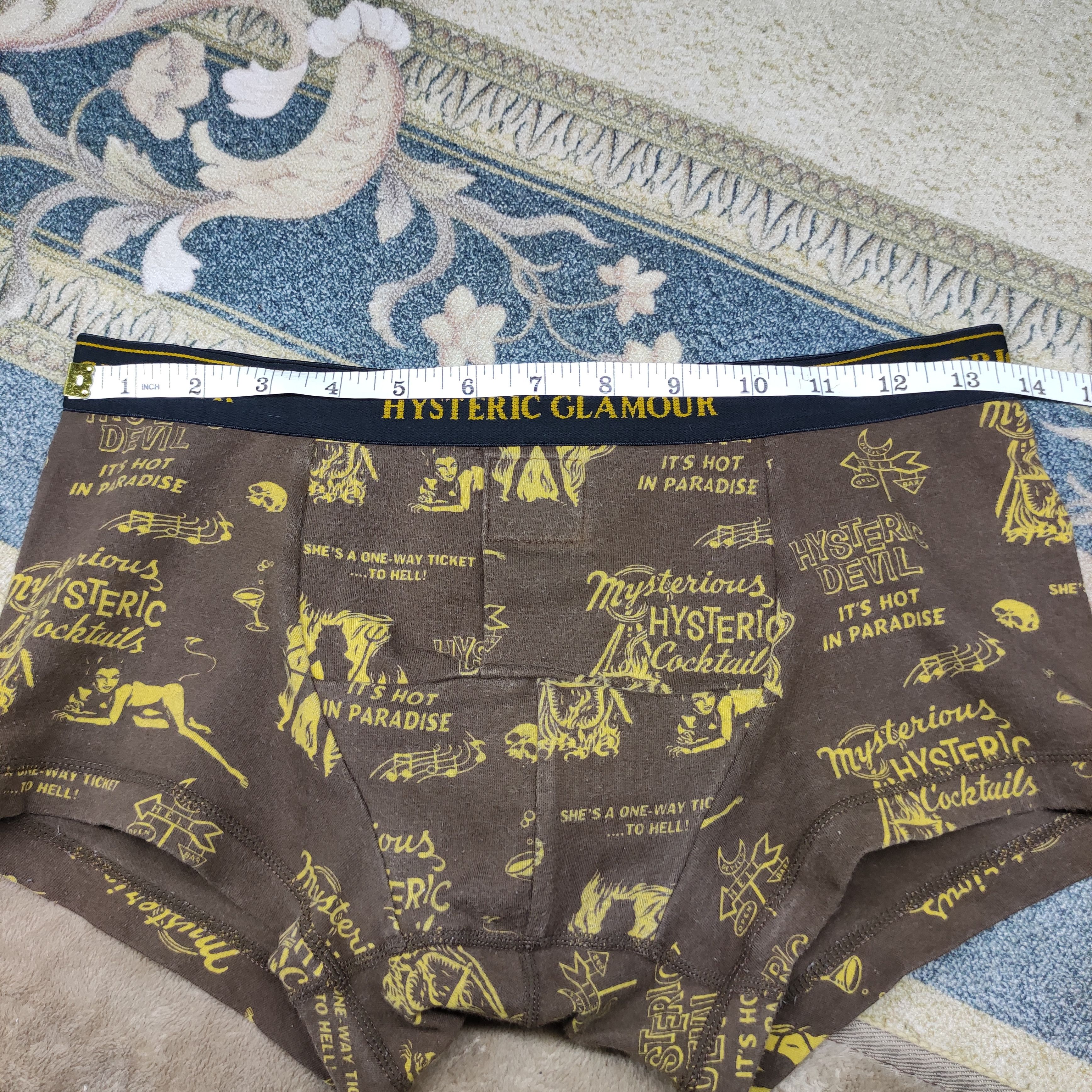 Hysteric Glamour Hysteric Glamour Full Print nude Sexy DEVIL GIRLS underwear Size US 27 - 5 Thumbnail