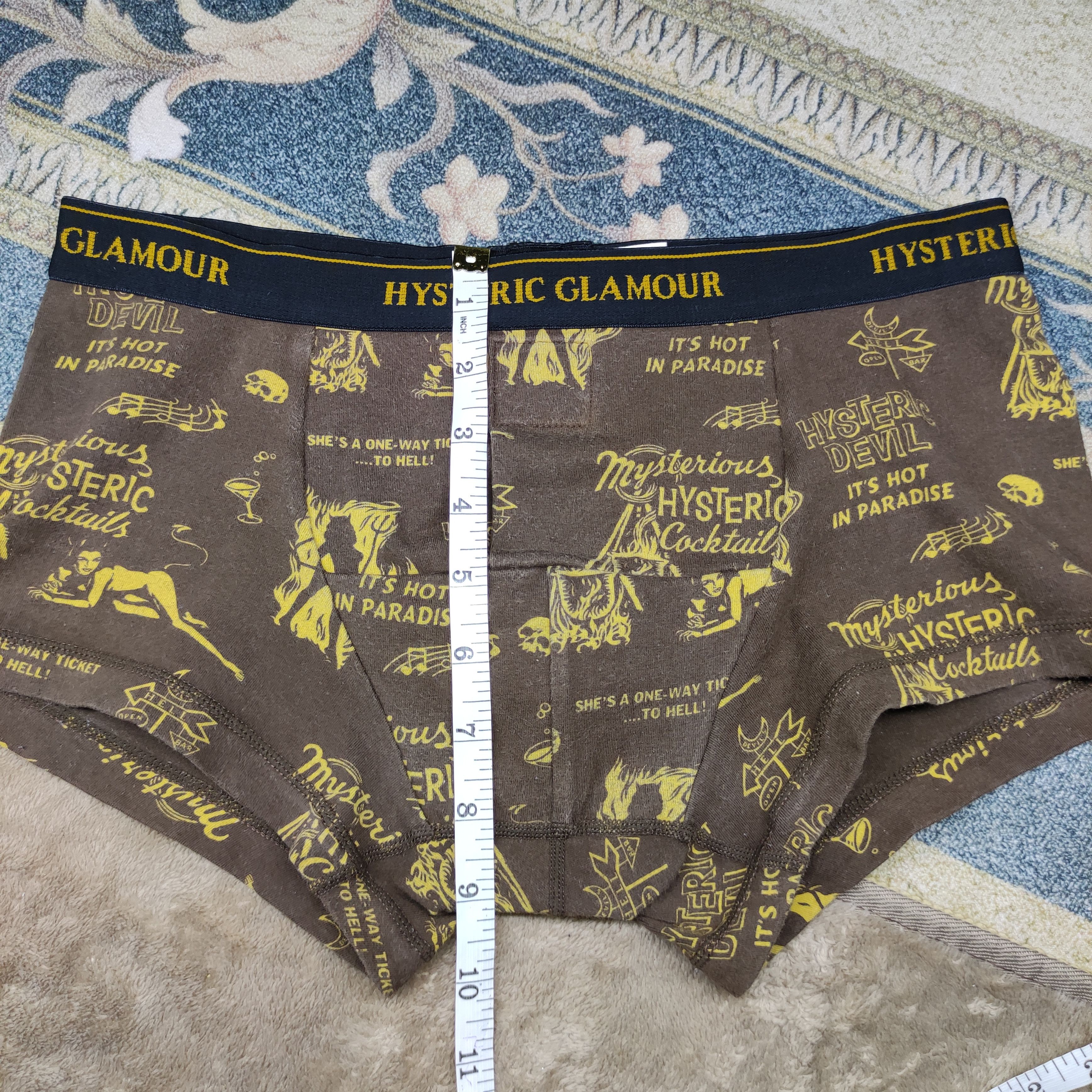 Hysteric Glamour Hysteric Glamour Full Print nude Sexy DEVIL GIRLS underwear Size US 27 - 4 Thumbnail