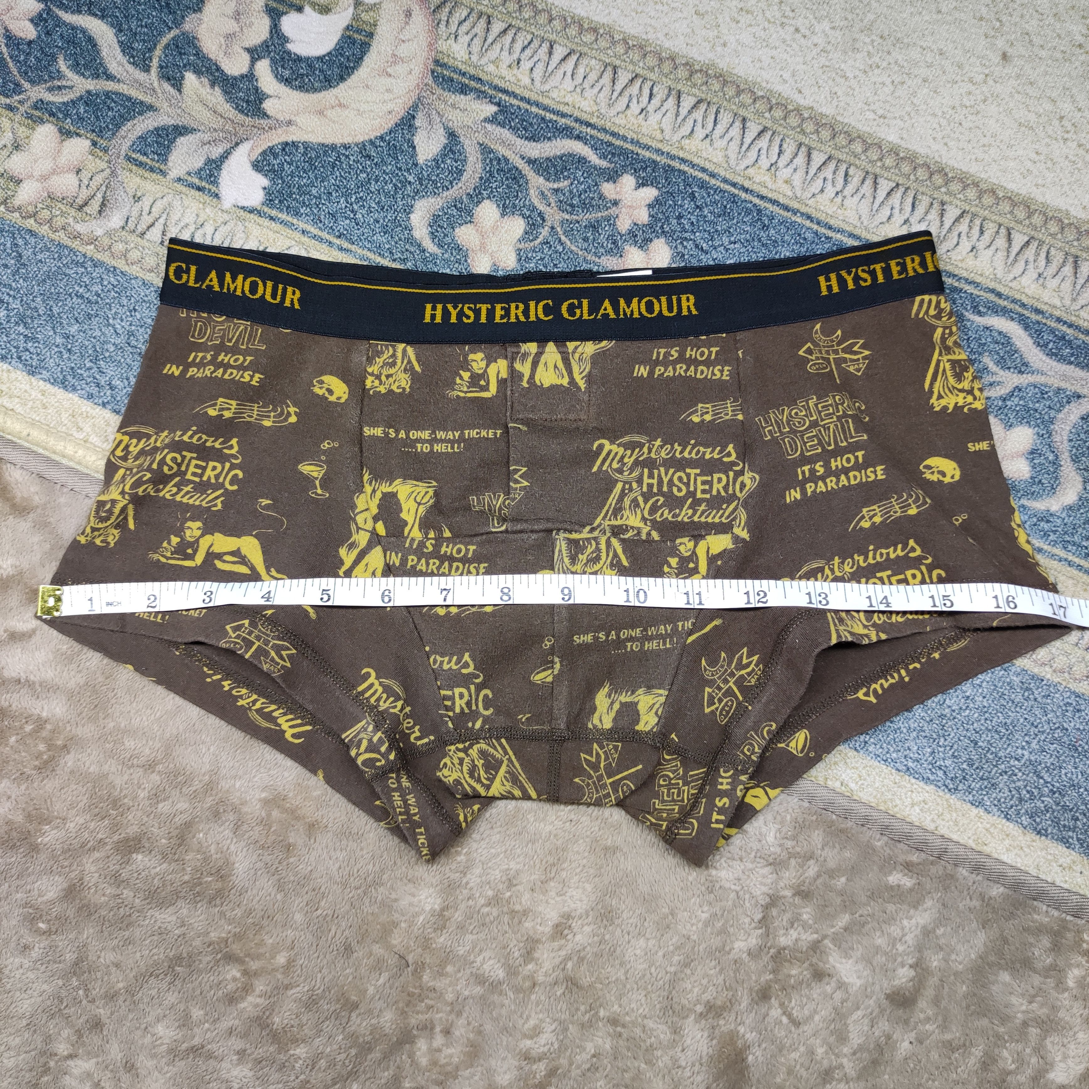 Hysteric Glamour Hysteric Glamour Full Print nude Sexy DEVIL GIRLS underwear Size US 27 - 3 Thumbnail