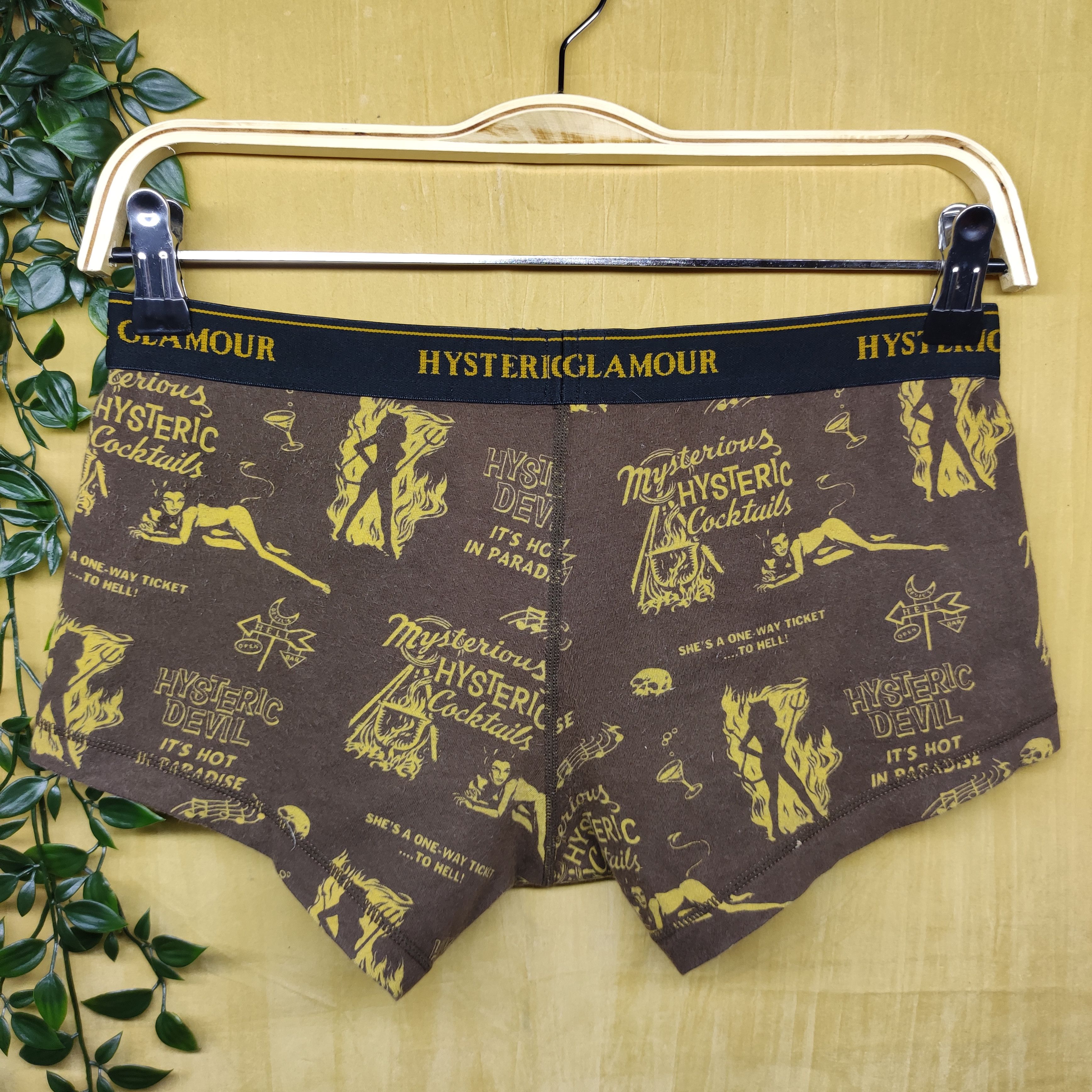 Hysteric Glamour Hysteric Glamour Full Print nude Sexy DEVIL GIRLS underwear Size US 27 - 2 Thumbnail