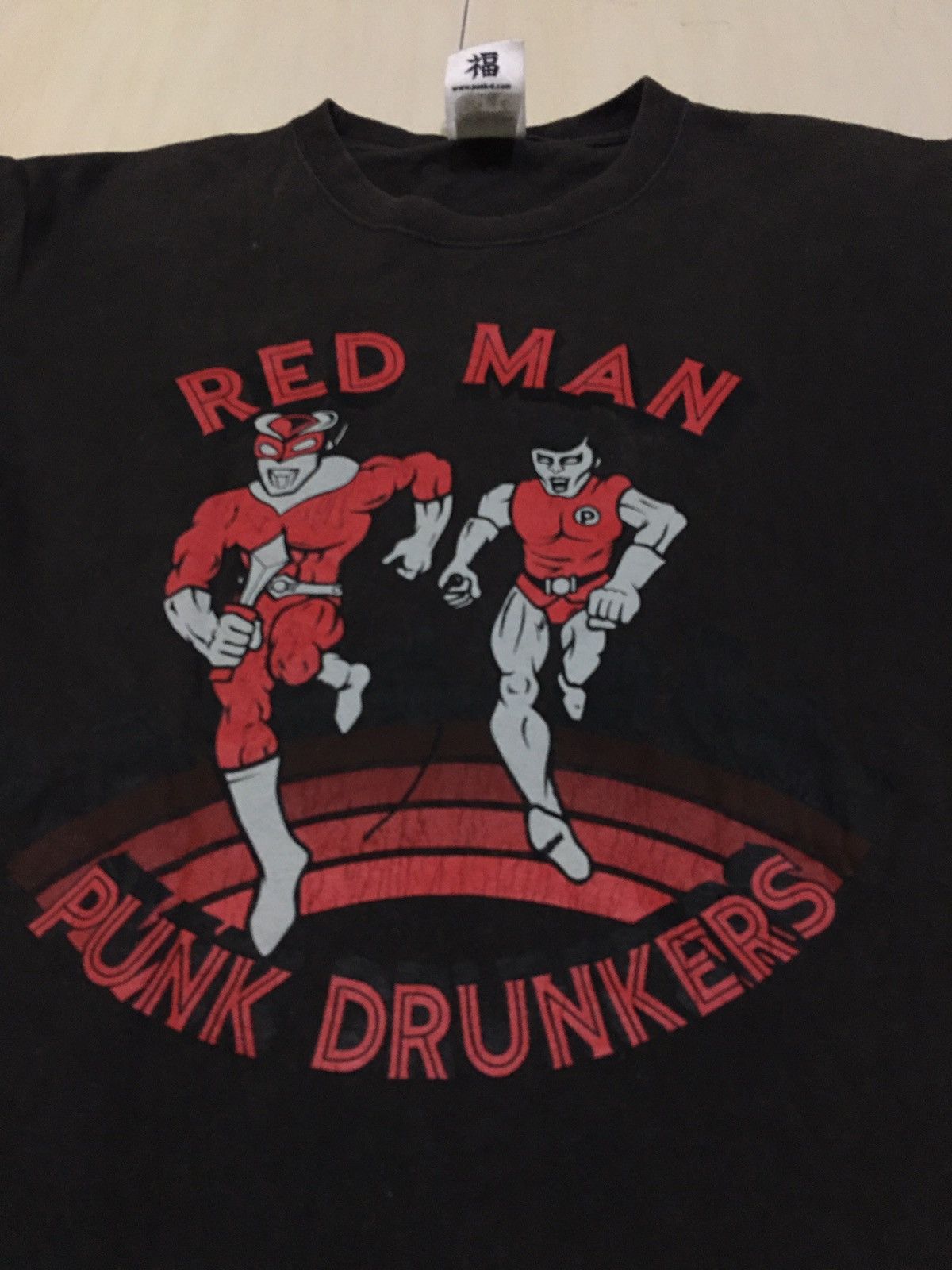 Cartoon Network × Japanese Brand Punk Drunkers Red Man Japanese Anime Shirt Size US L / EU 52-54 / 3 - 6 Thumbnail
