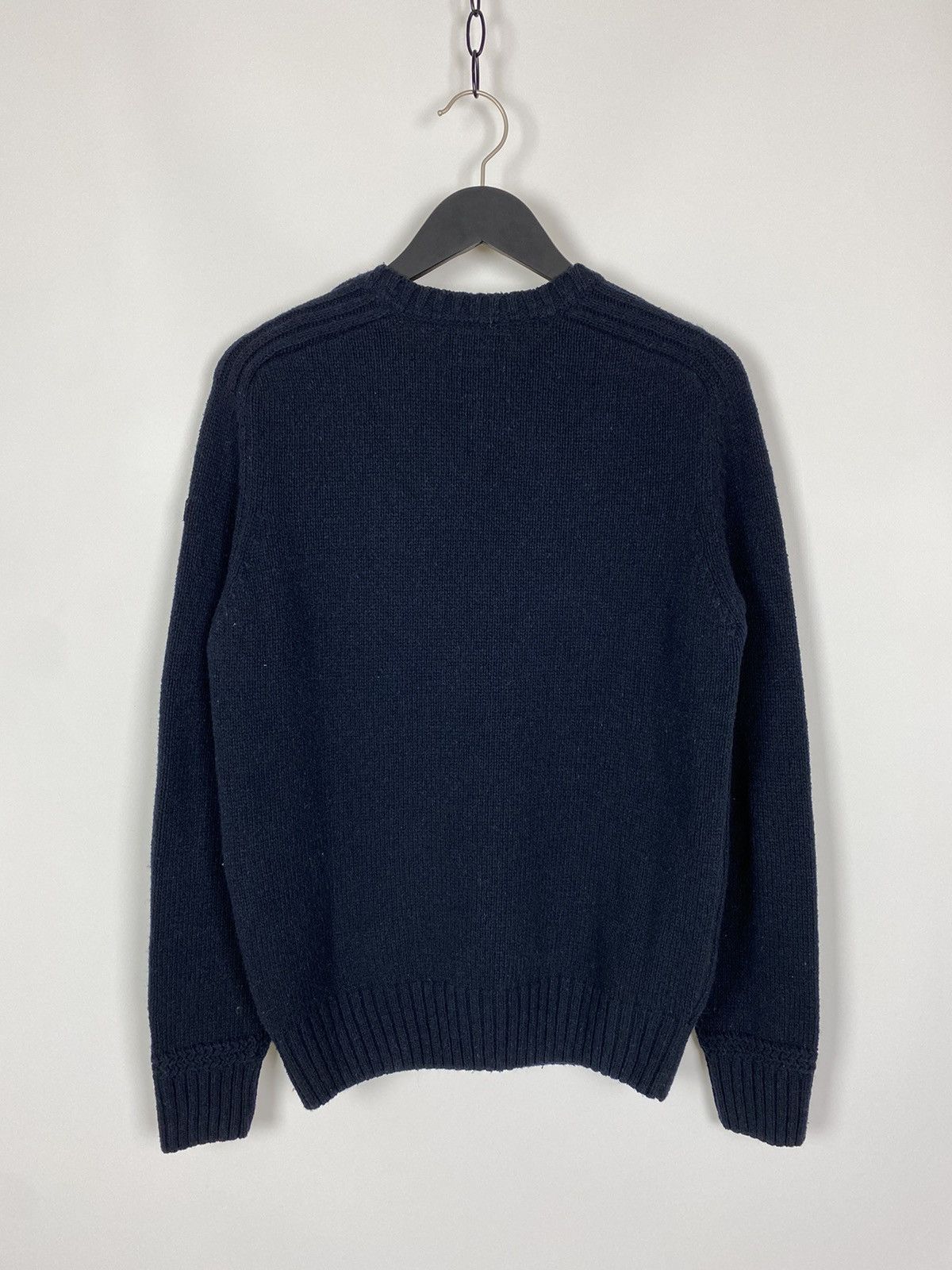 Schott Schott NYC Navy Spell Out Knitted Sweater Size US M / EU 48-50 / 2 - 7 Thumbnail
