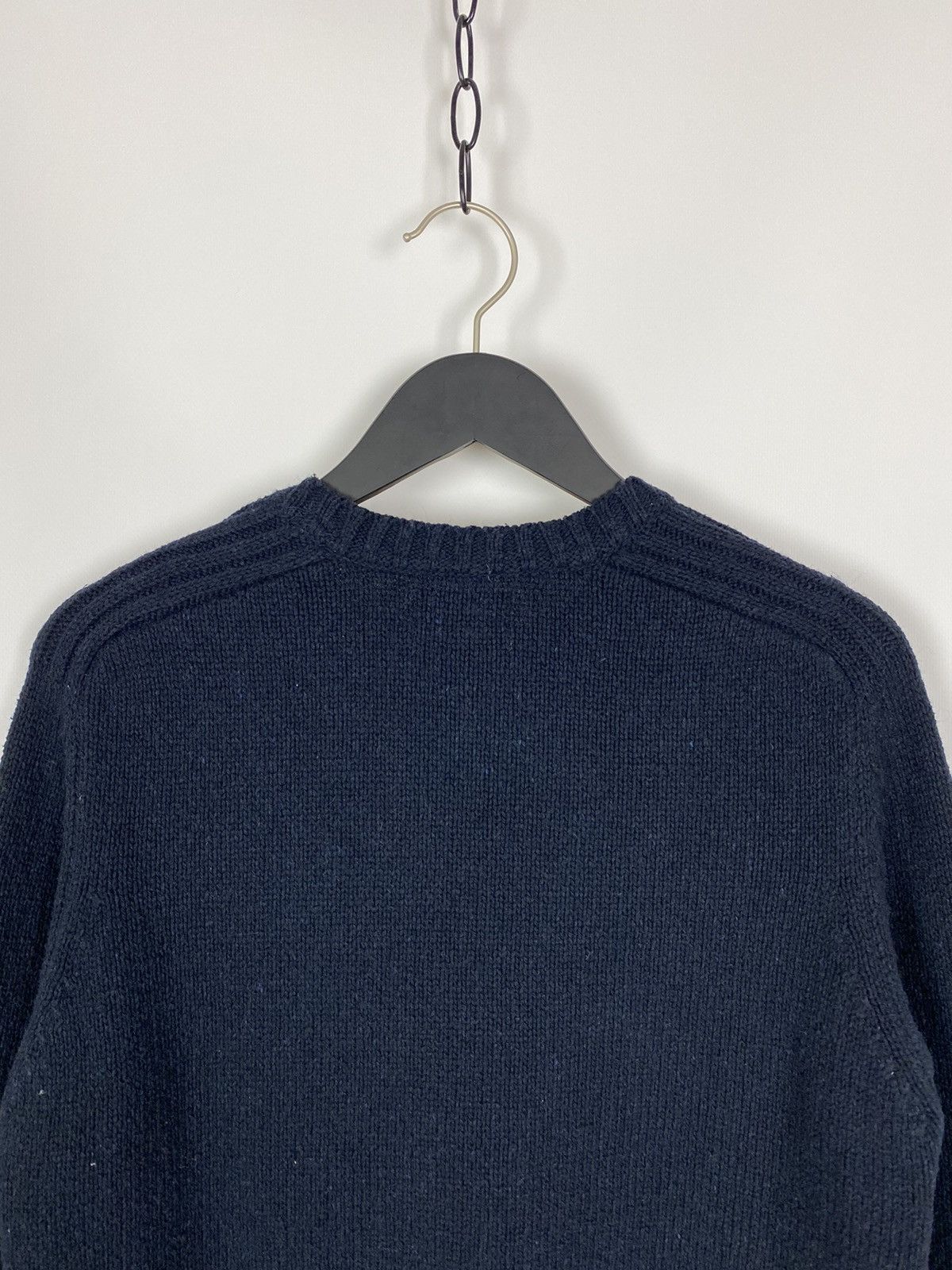 Schott Schott NYC Navy Spell Out Knitted Sweater Size US M / EU 48-50 / 2 - 8 Thumbnail