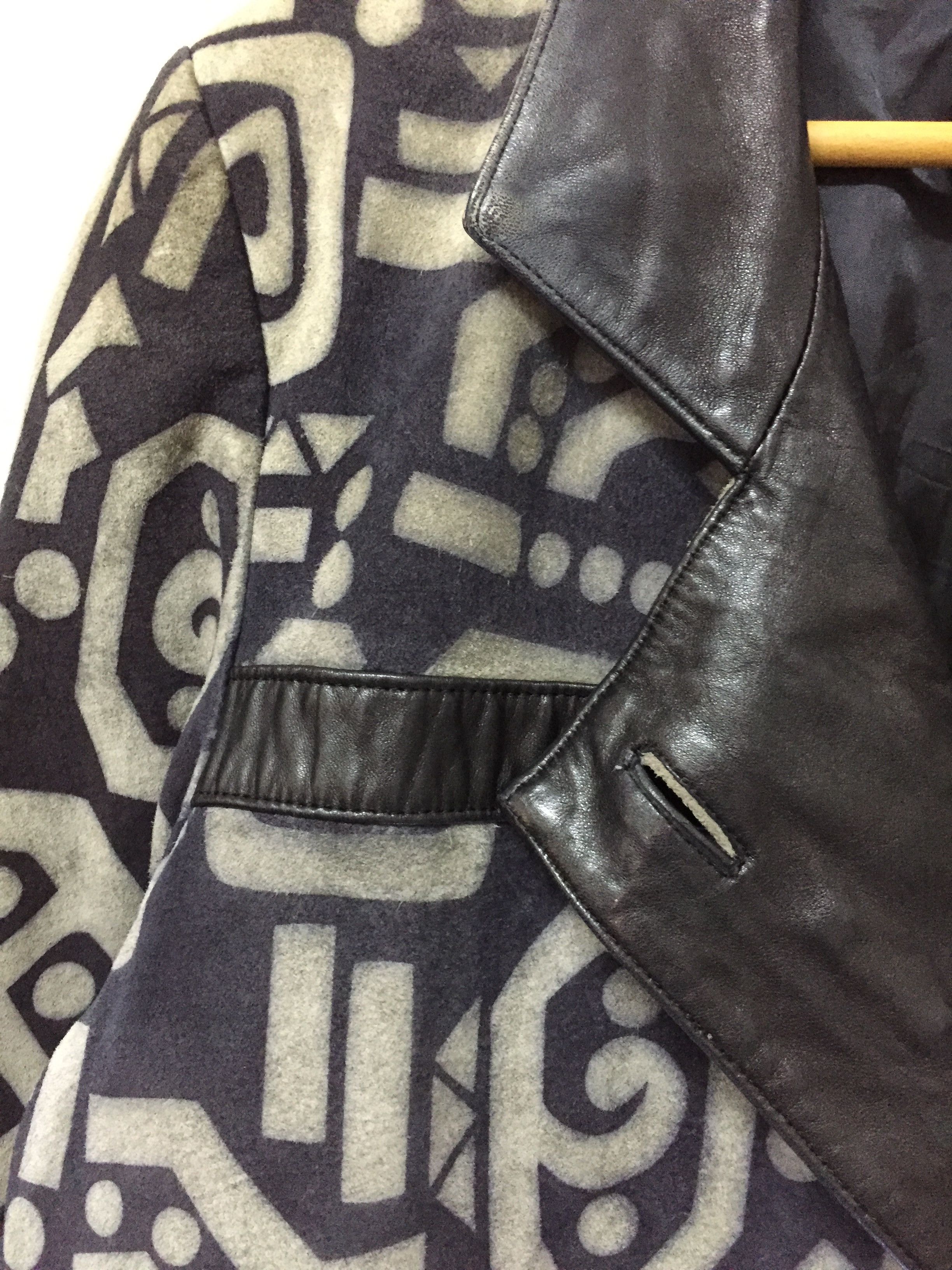 Ekam 1990's ancient printing suede leather jacket Size US S / EU 44-46 / 1 - 7 Thumbnail