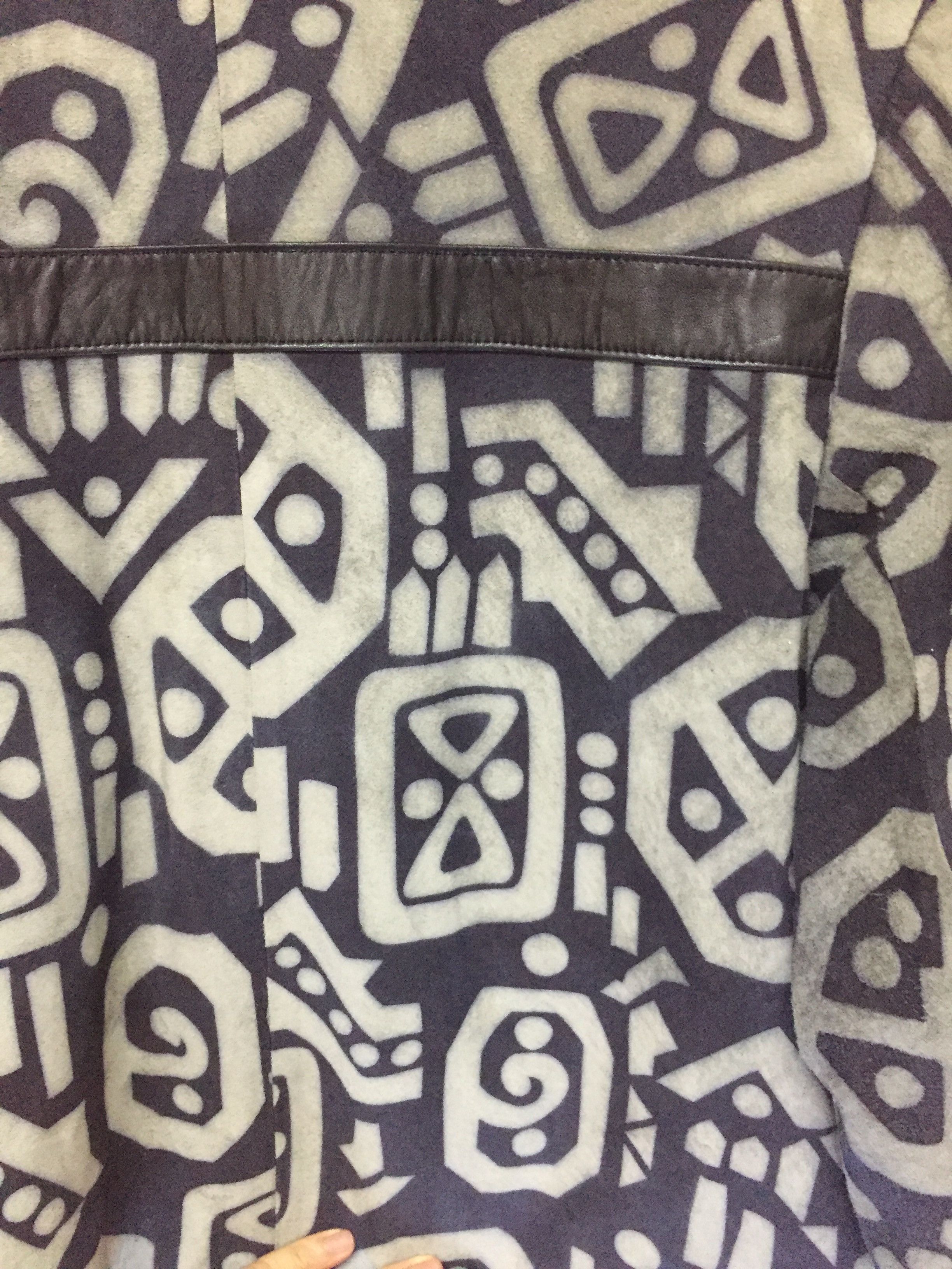 Ekam 1990's ancient printing suede leather jacket Size US S / EU 44-46 / 1 - 12 Thumbnail
