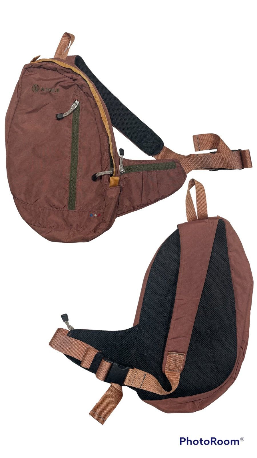 Aigle × Vintage Vintage Aigle Crossbody sling Bag messenger multi tech nude Size ONE SIZE - 1 Thumbnail