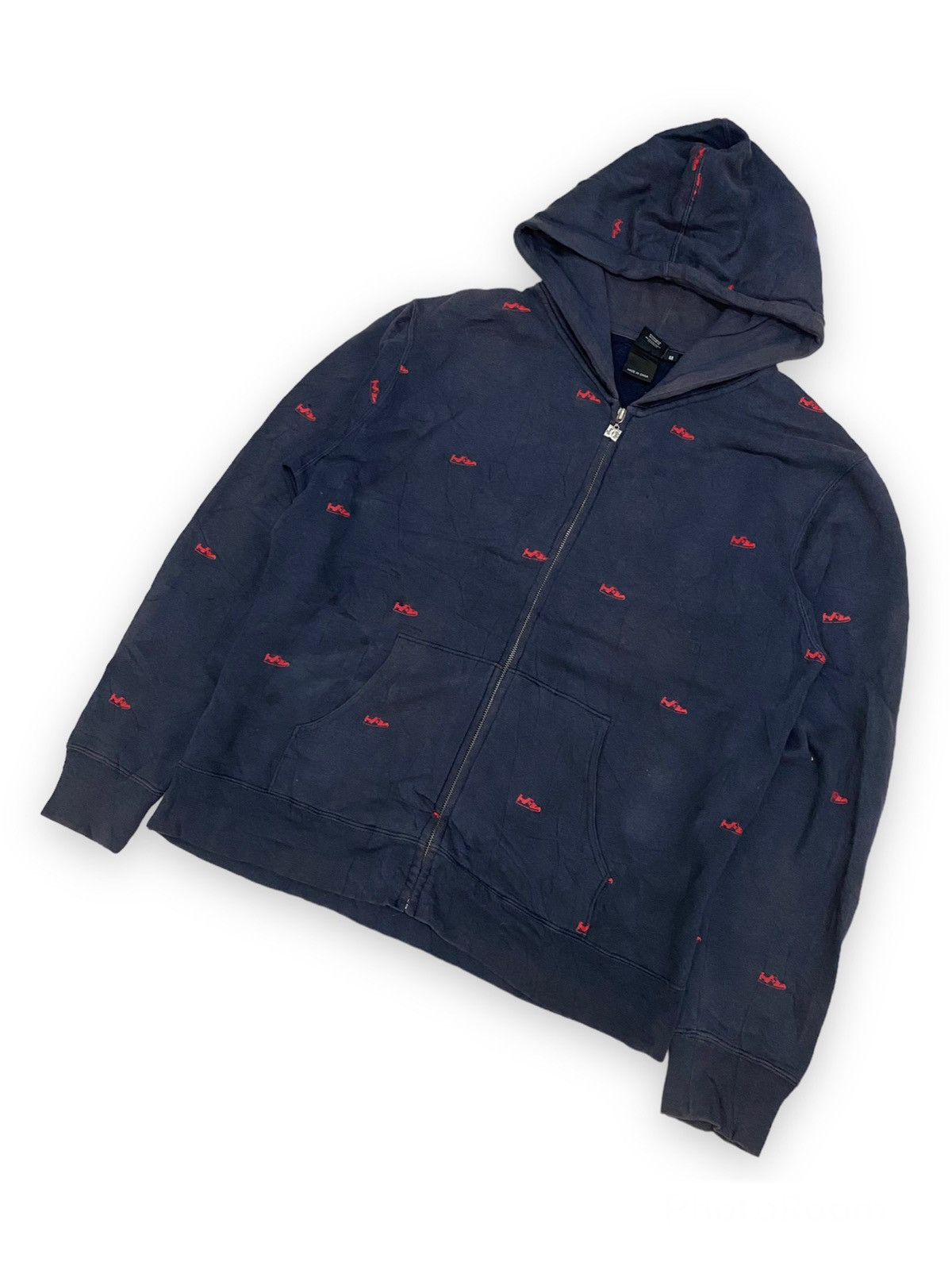 DC × Vintage DC Shoes Zip Hoodie Size US M / EU 48-50 / 2 - 2 Thumbnail