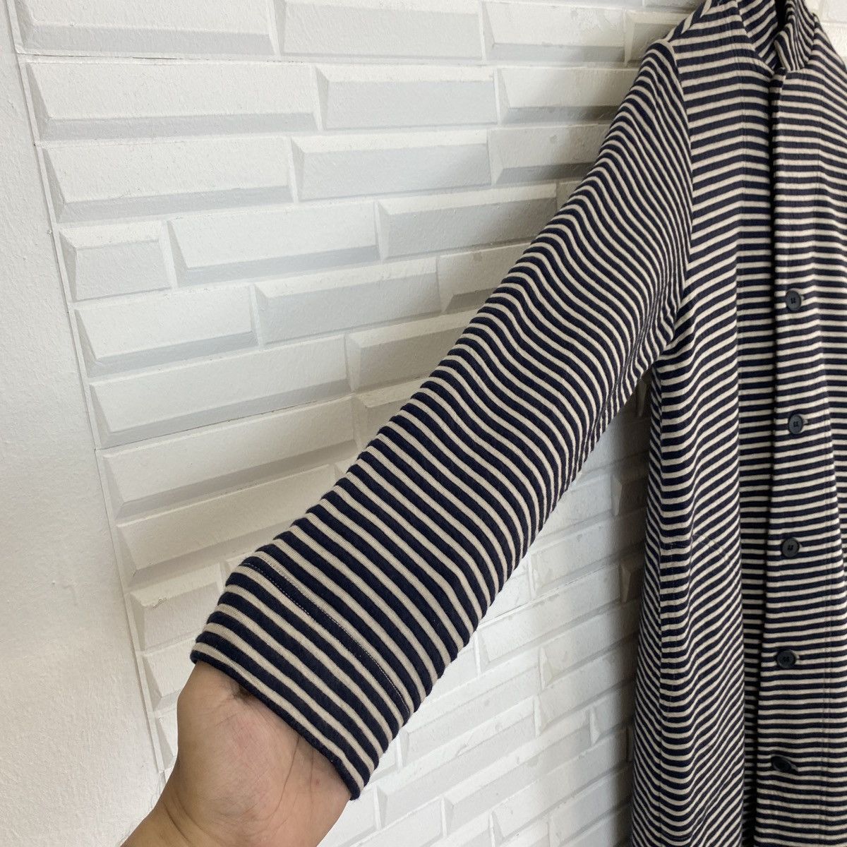 Y's Ys For Living Zebra Patchwork Long Cardi Coat Size US M / EU 48-50 / 2 - 8 Thumbnail