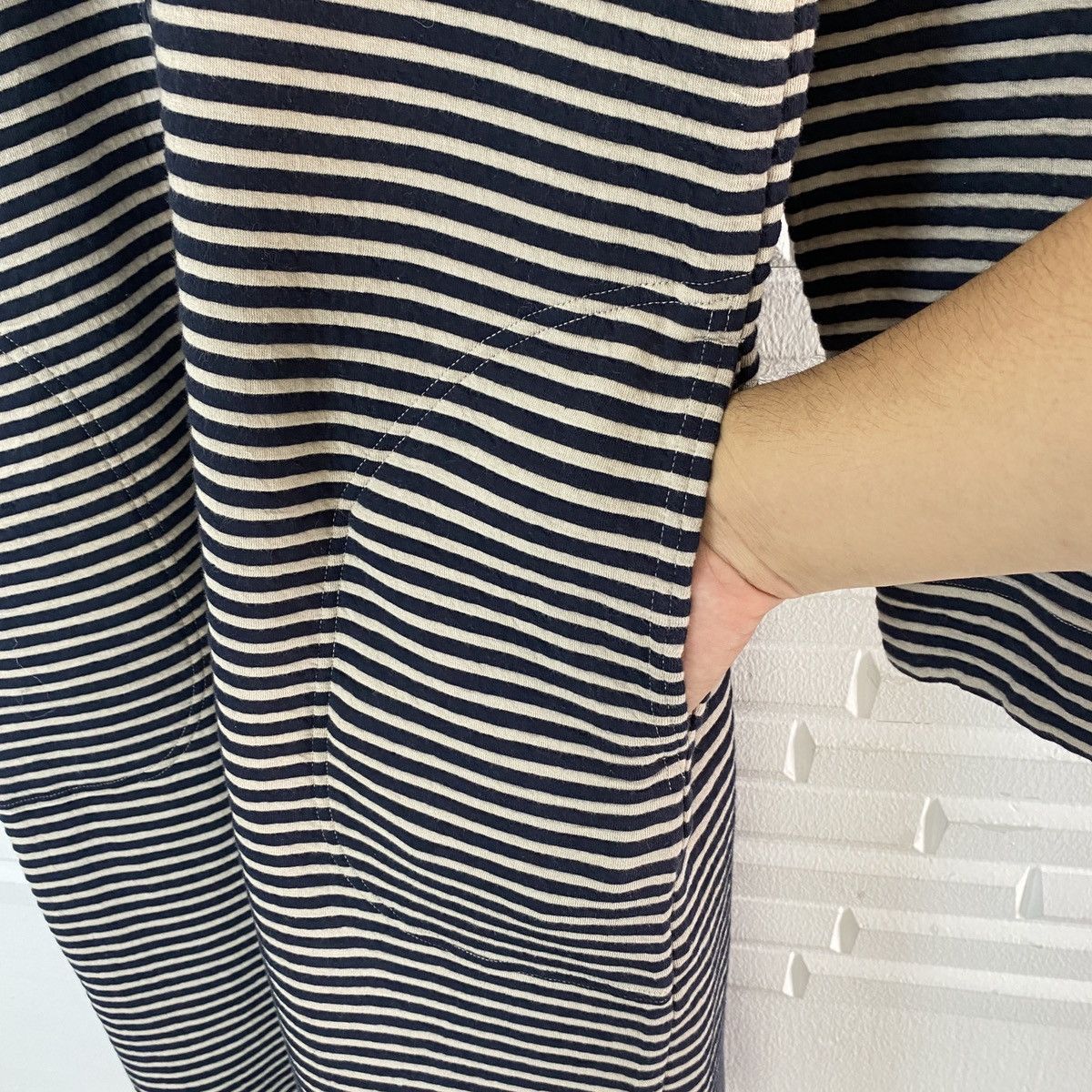Y's Ys For Living Zebra Patchwork Long Cardi Coat Size US M / EU 48-50 / 2 - 10 Thumbnail