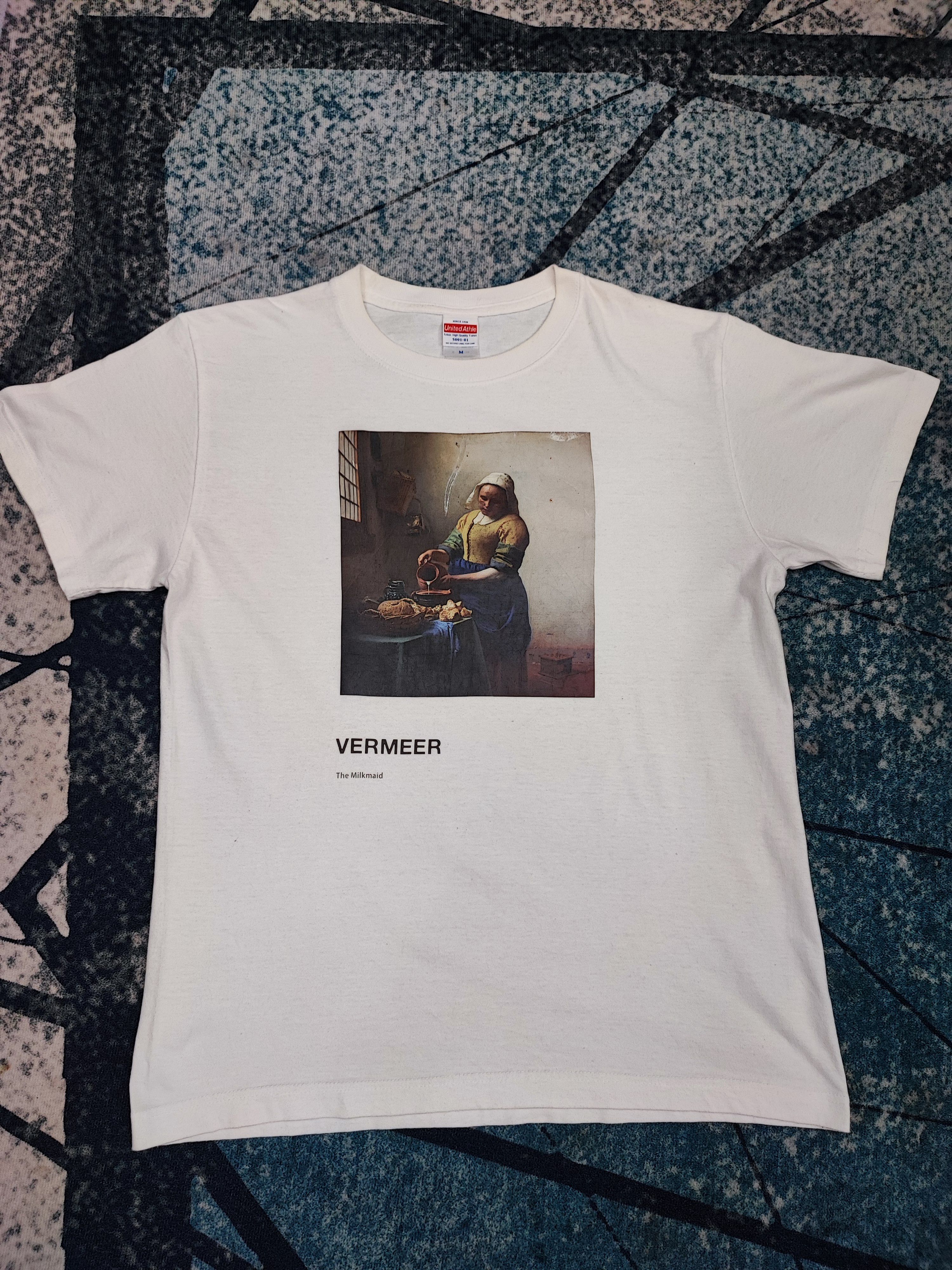 Vintage Vintage T-Shirt VERMEER The Milkmaid Artist Painting Size US M / EU 48-50 / 2 - 6 Thumbnail