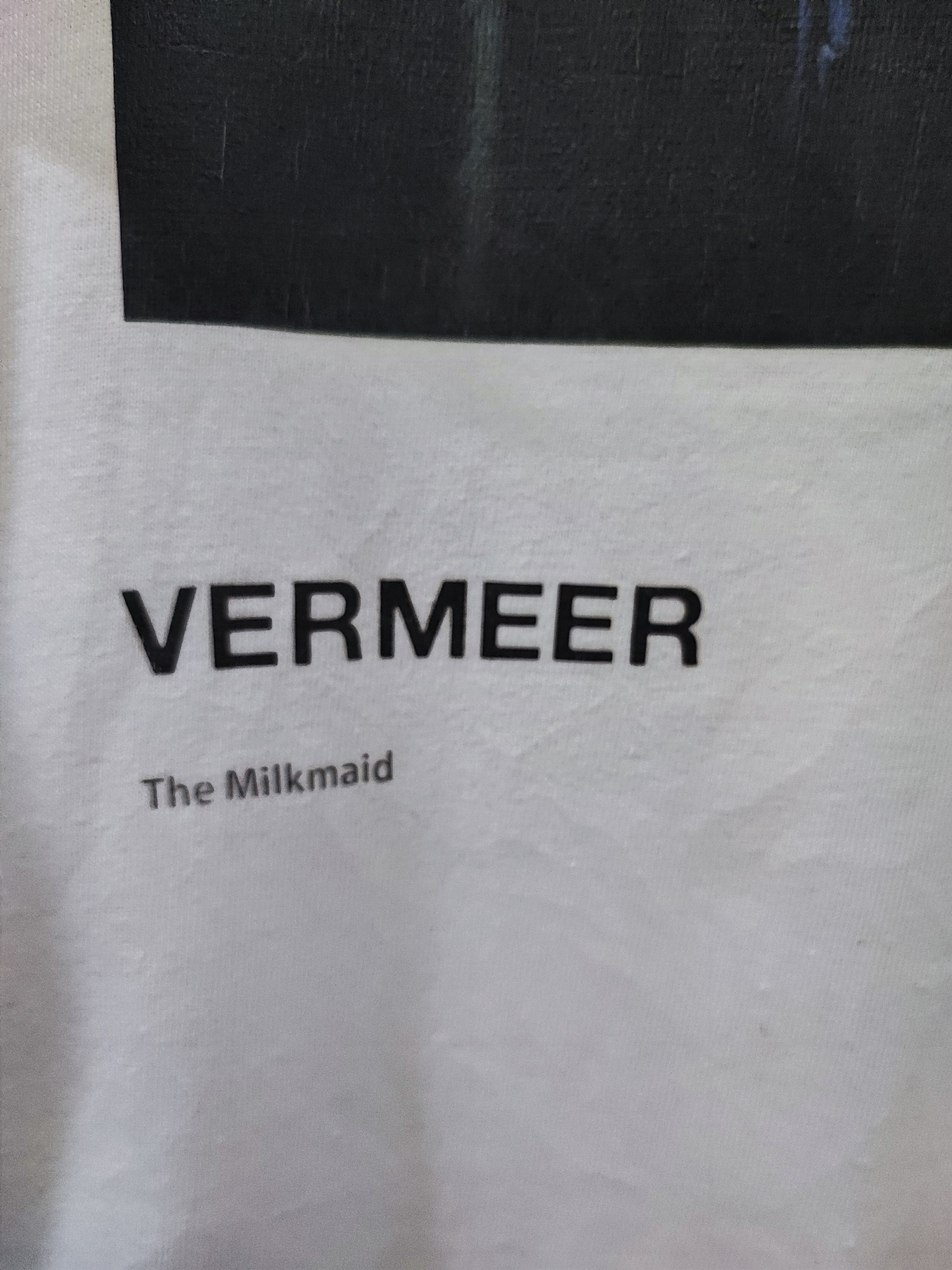 Vintage Vintage T-Shirt VERMEER The Milkmaid Artist Painting Size US M / EU 48-50 / 2 - 4 Thumbnail