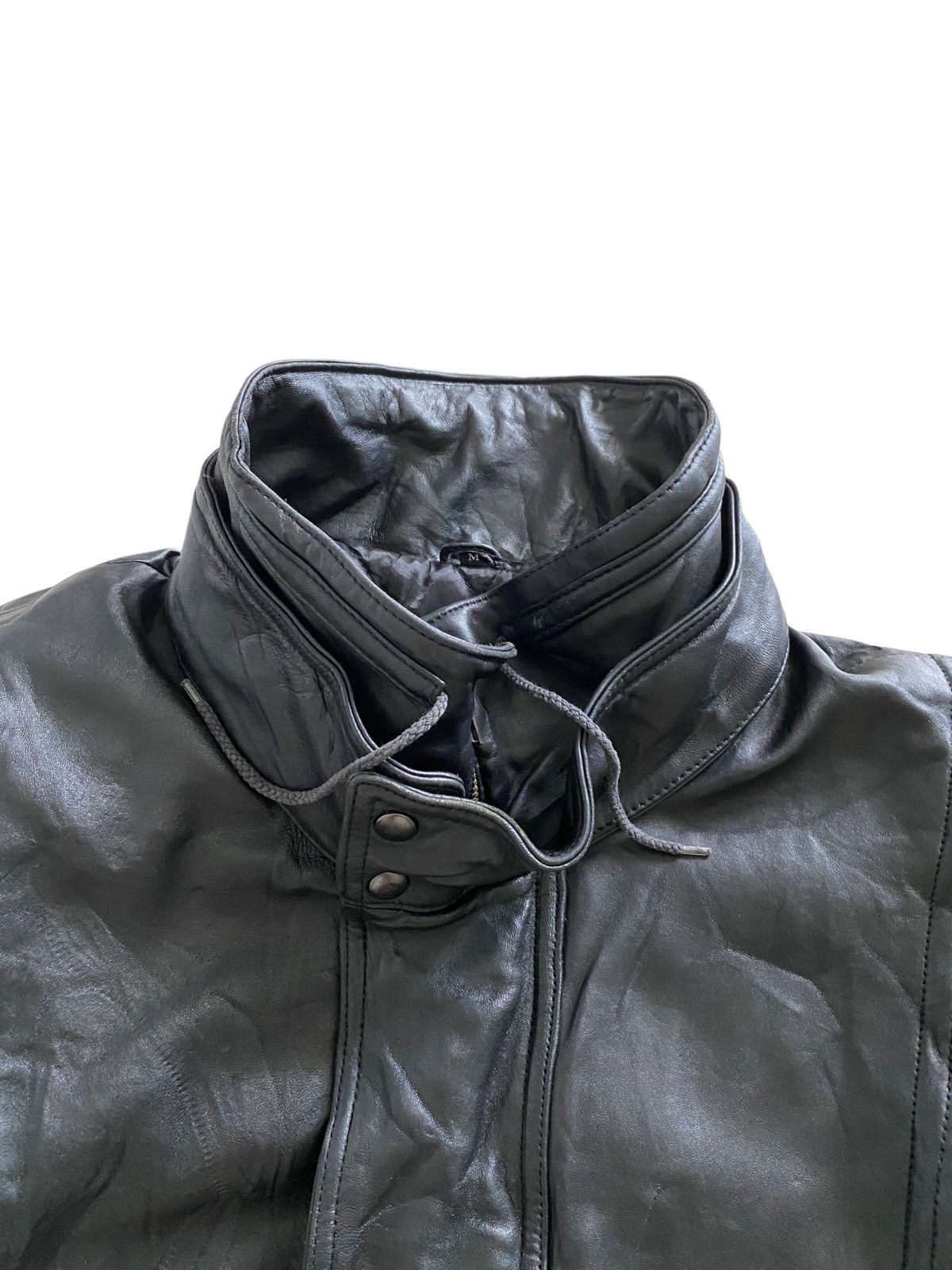 Branded Leather Vintage 70's asap rocky Leather design bomber jacket rare Size US L / EU 52-54 / 3 - 14 Thumbnail