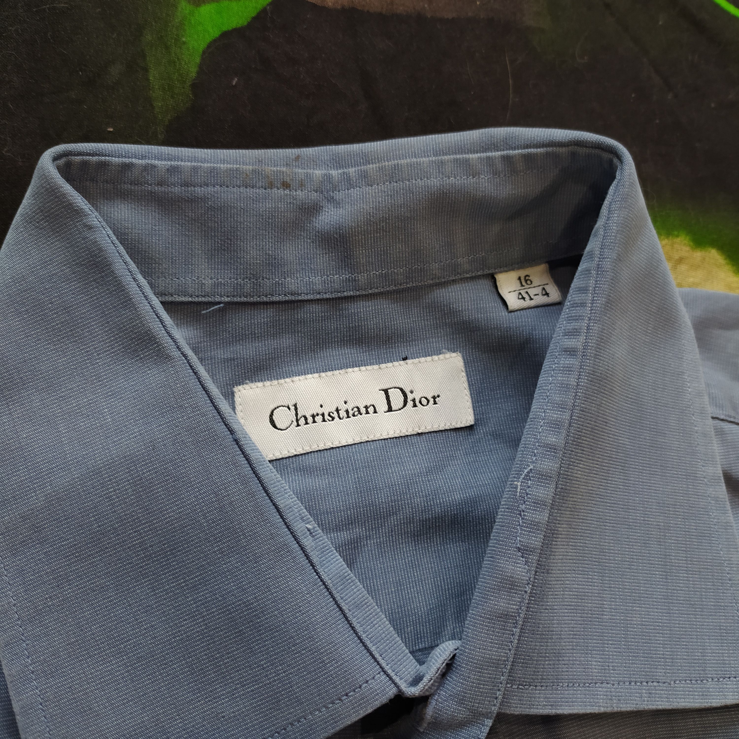 Christian Dior Monsieur × Vintage Vintage 90s Christian Dior logo Cotton Luxury Shirt Size US L / EU 52-54 / 3 - 5 Thumbnail