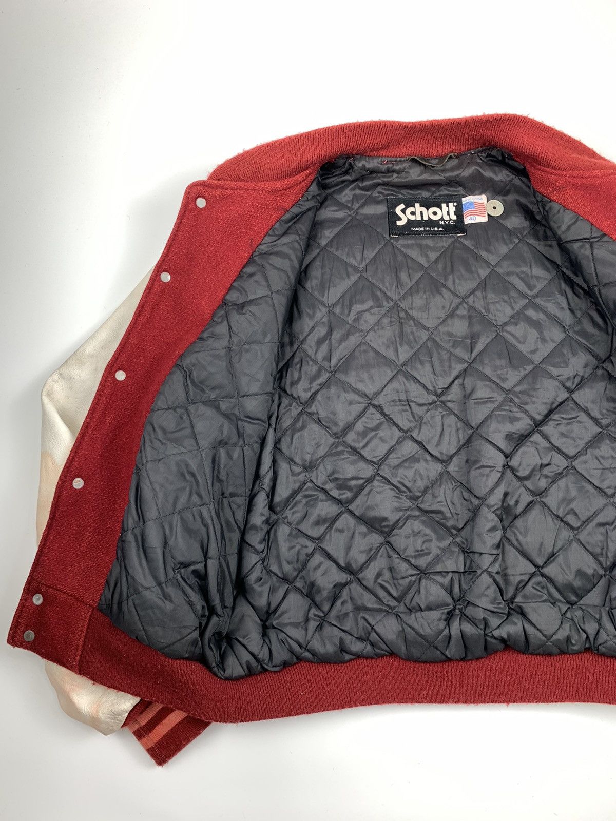 Schott × Vintage Schott N.Y.C Most iconic Varsity Jacket Size US M / EU 48-50 / 2 - 10 Thumbnail