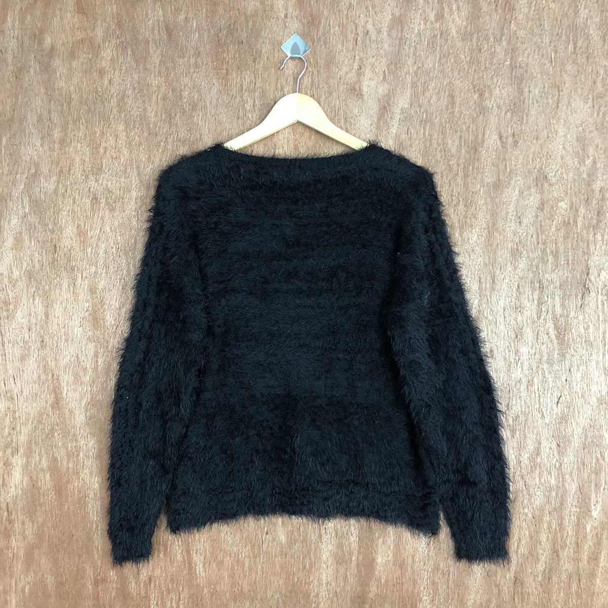 Homespun Knitwear × Japanese Brand Jicitienne Black Mohair Shag Shaggy Knitwear #0475 Size US M / EU 48-50 / 2 - 10 Thumbnail