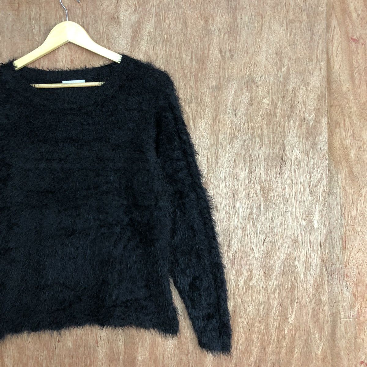 Homespun Knitwear × Japanese Brand Jicitienne Black Mohair Shag Shaggy Knitwear #0475 Size US M / EU 48-50 / 2 - 4 Thumbnail