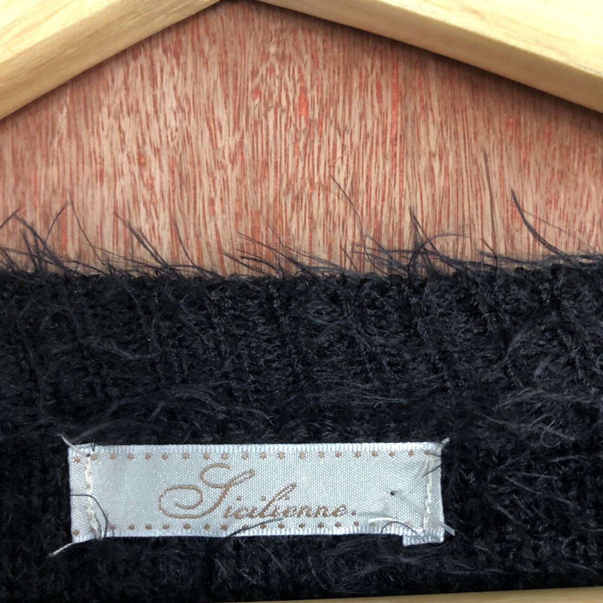 Homespun Knitwear × Japanese Brand Jicitienne Black Mohair Shag Shaggy Knitwear #0475 Size US M / EU 48-50 / 2 - 9 Thumbnail
