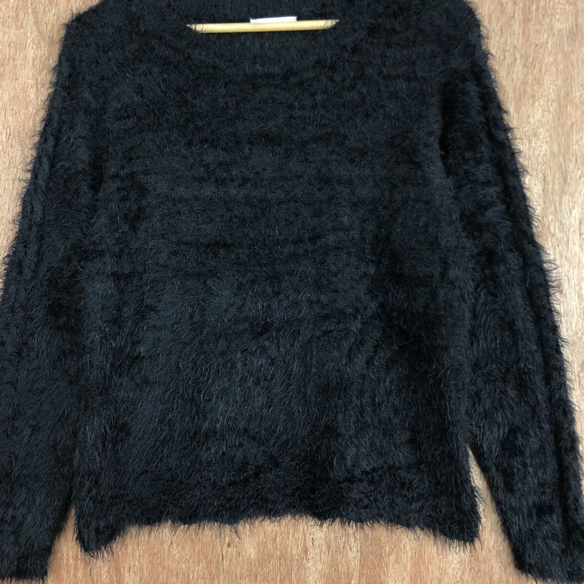 Homespun Knitwear × Japanese Brand Jicitienne Black Mohair Shag Shaggy Knitwear #0475 Size US M / EU 48-50 / 2 - 7 Thumbnail