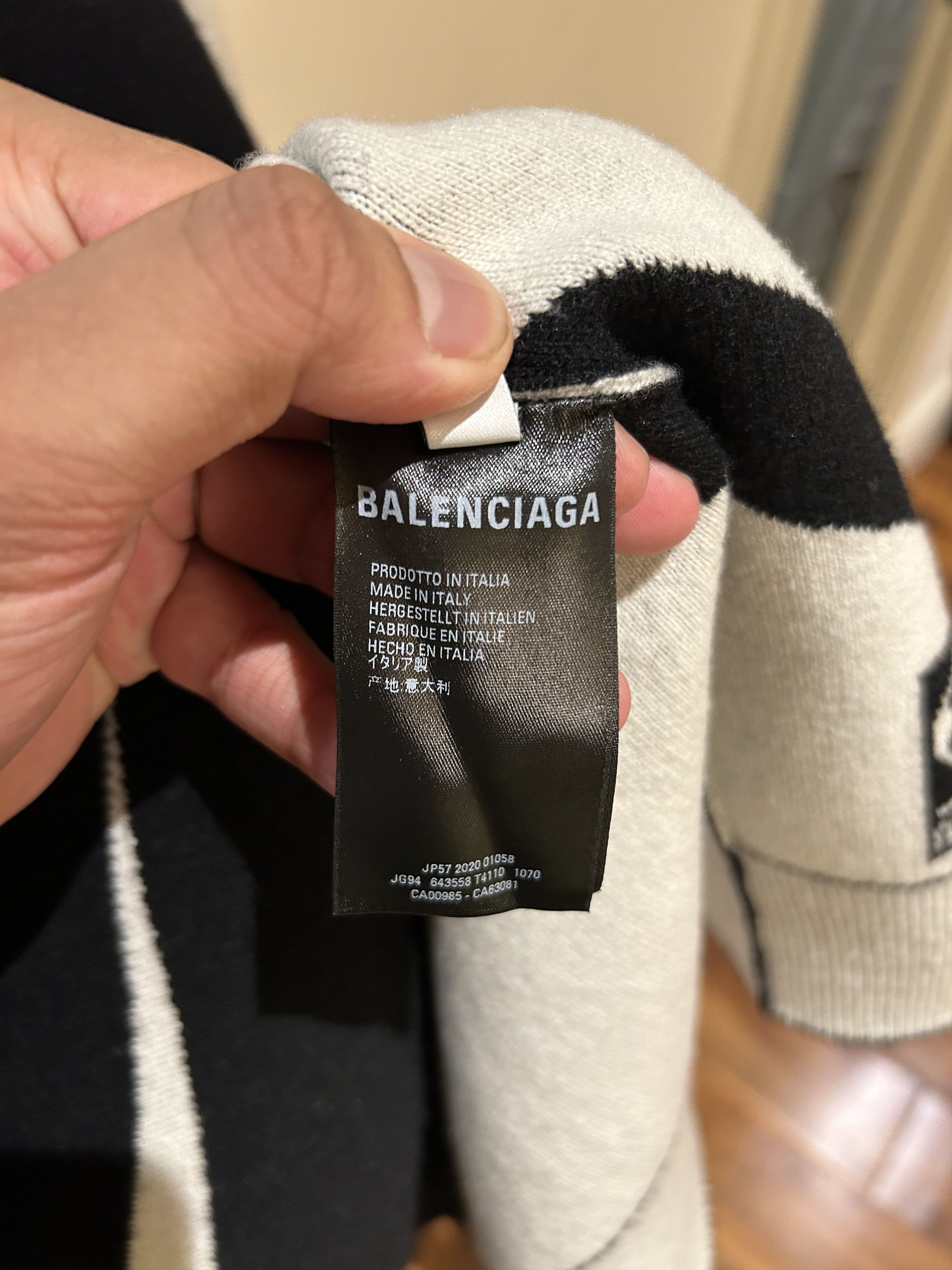 Balenciaga Logo Football Kit Turtle Neck Sweater Size US M / EU 48-50 / 2 - 4 Thumbnail