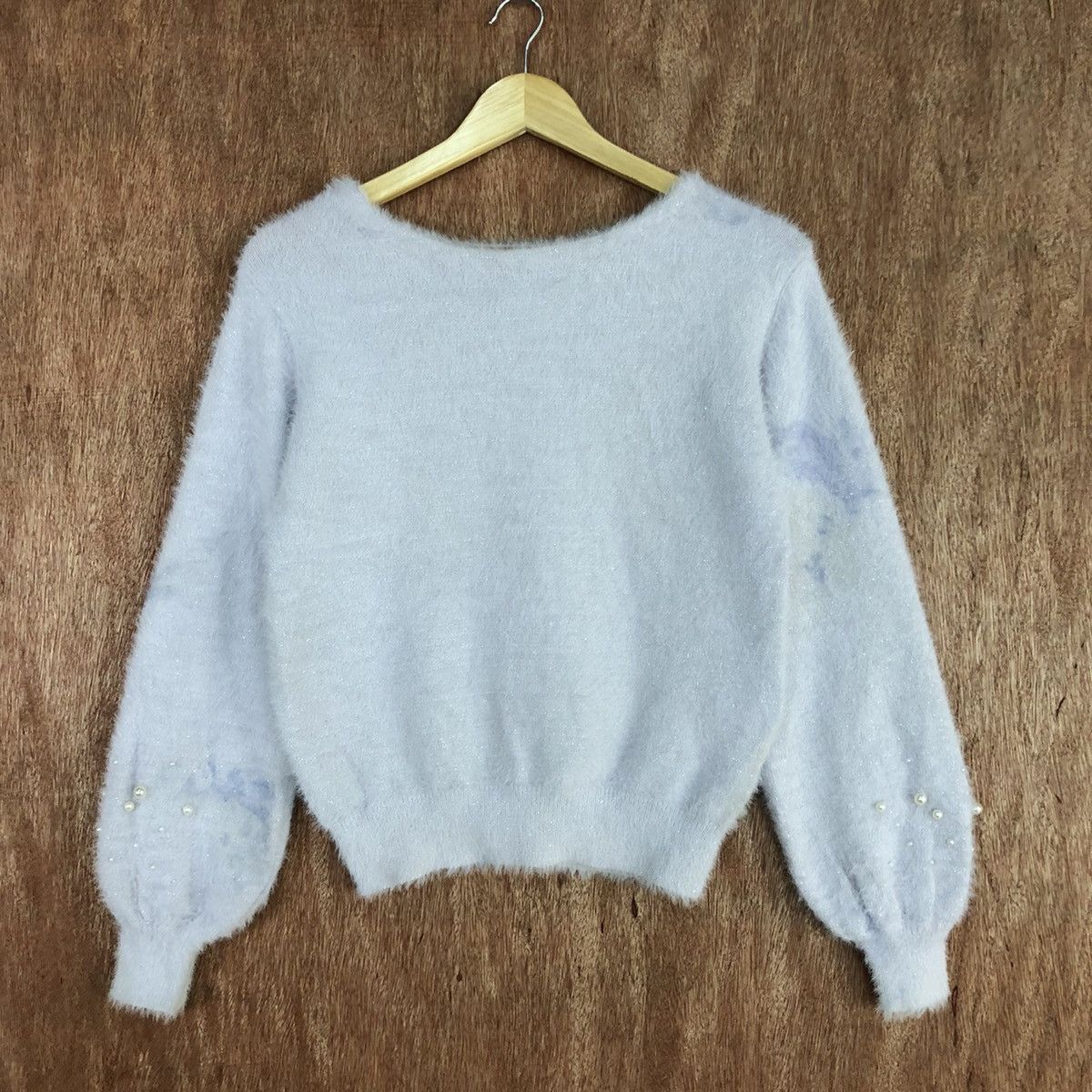 Homespun Knitwear × Index Index Light Purple Mohair Baggy Knitwear #0452 Size US M / EU 48-50 / 2 - 1 Thumbnail