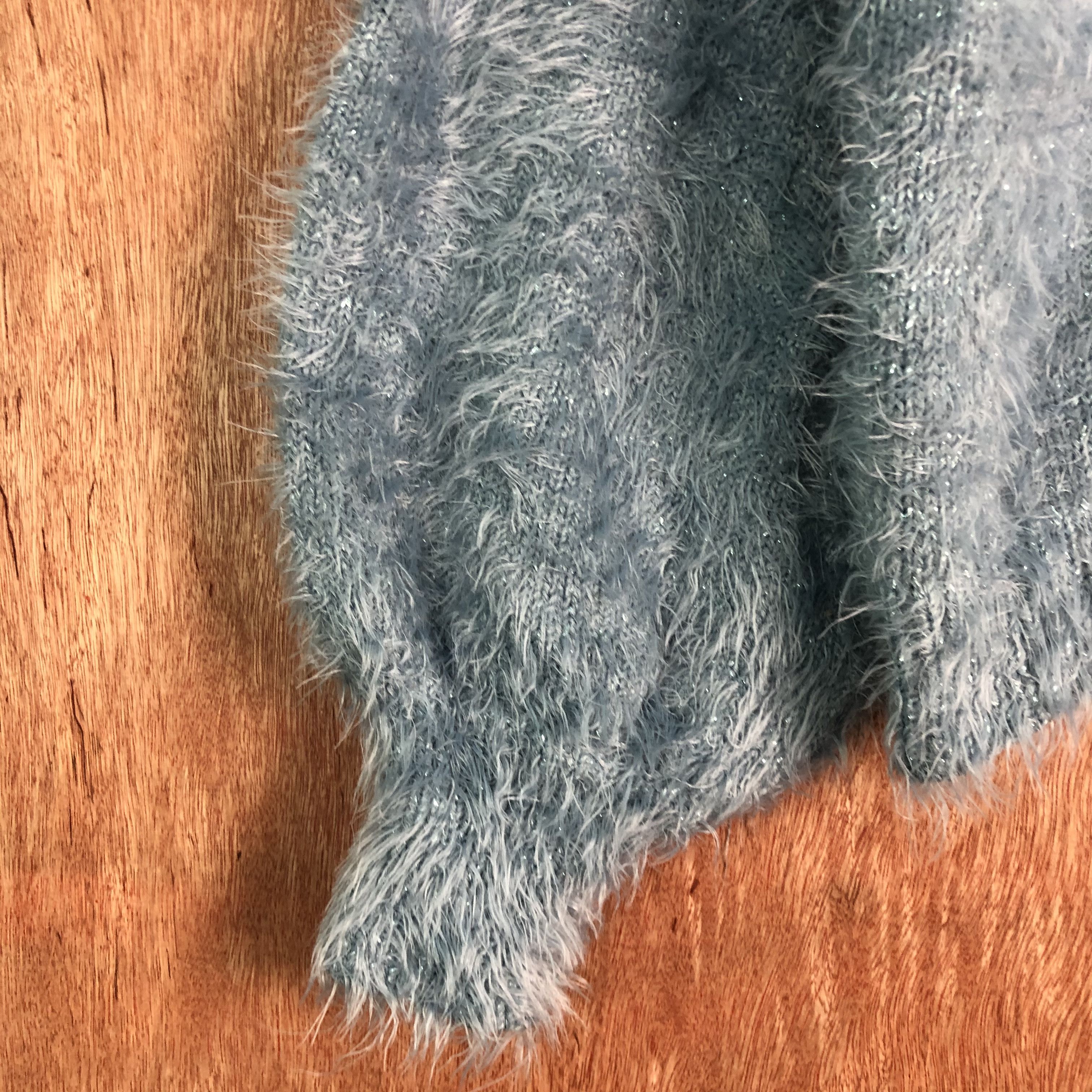 Japanese Brand Japan GU Blue Shag Shaggy Mohair Knitwear Size US M / EU 48-50 / 2 - 6 Thumbnail