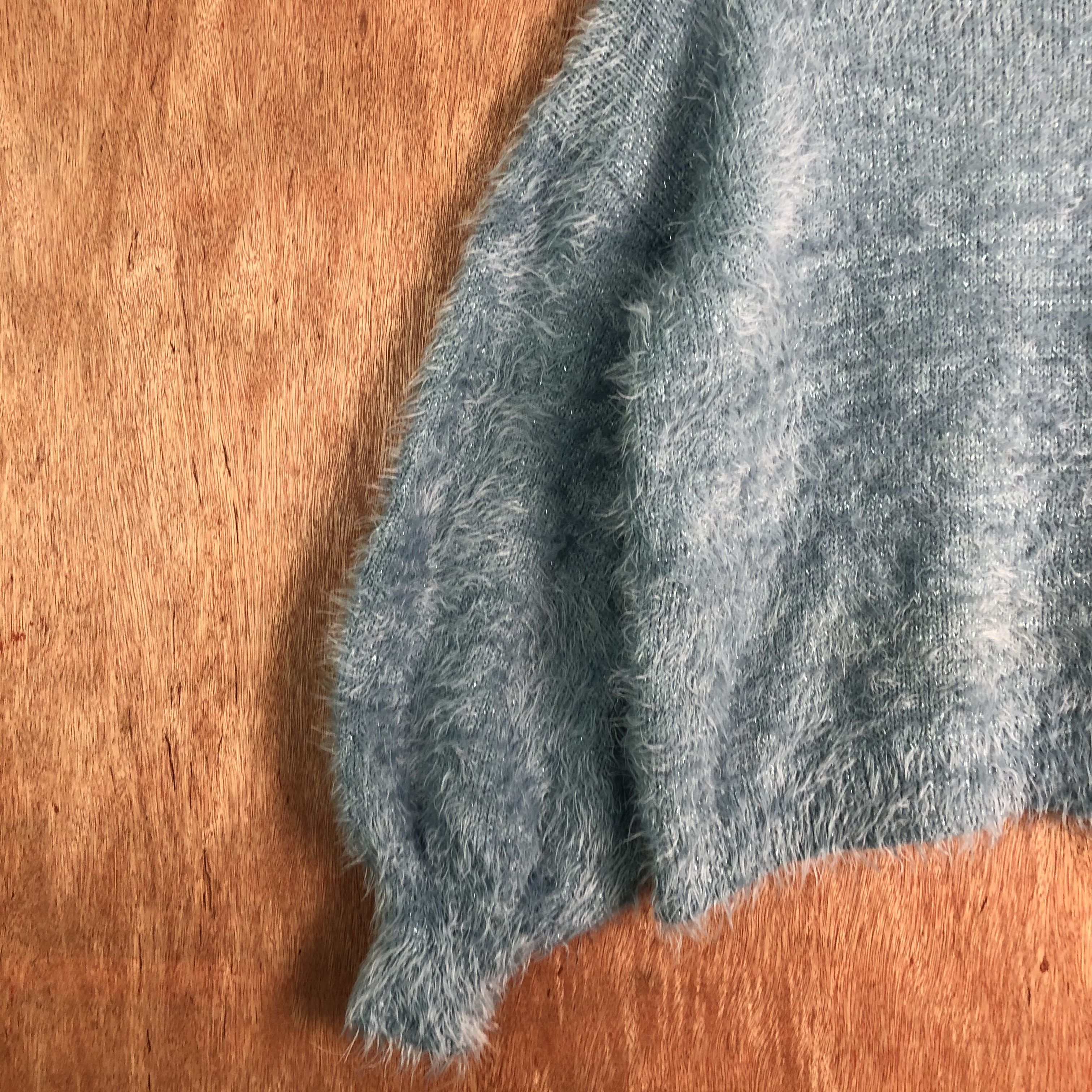 Japanese Brand Japan GU Blue Shag Shaggy Mohair Knitwear Size US M / EU 48-50 / 2 - 4 Thumbnail