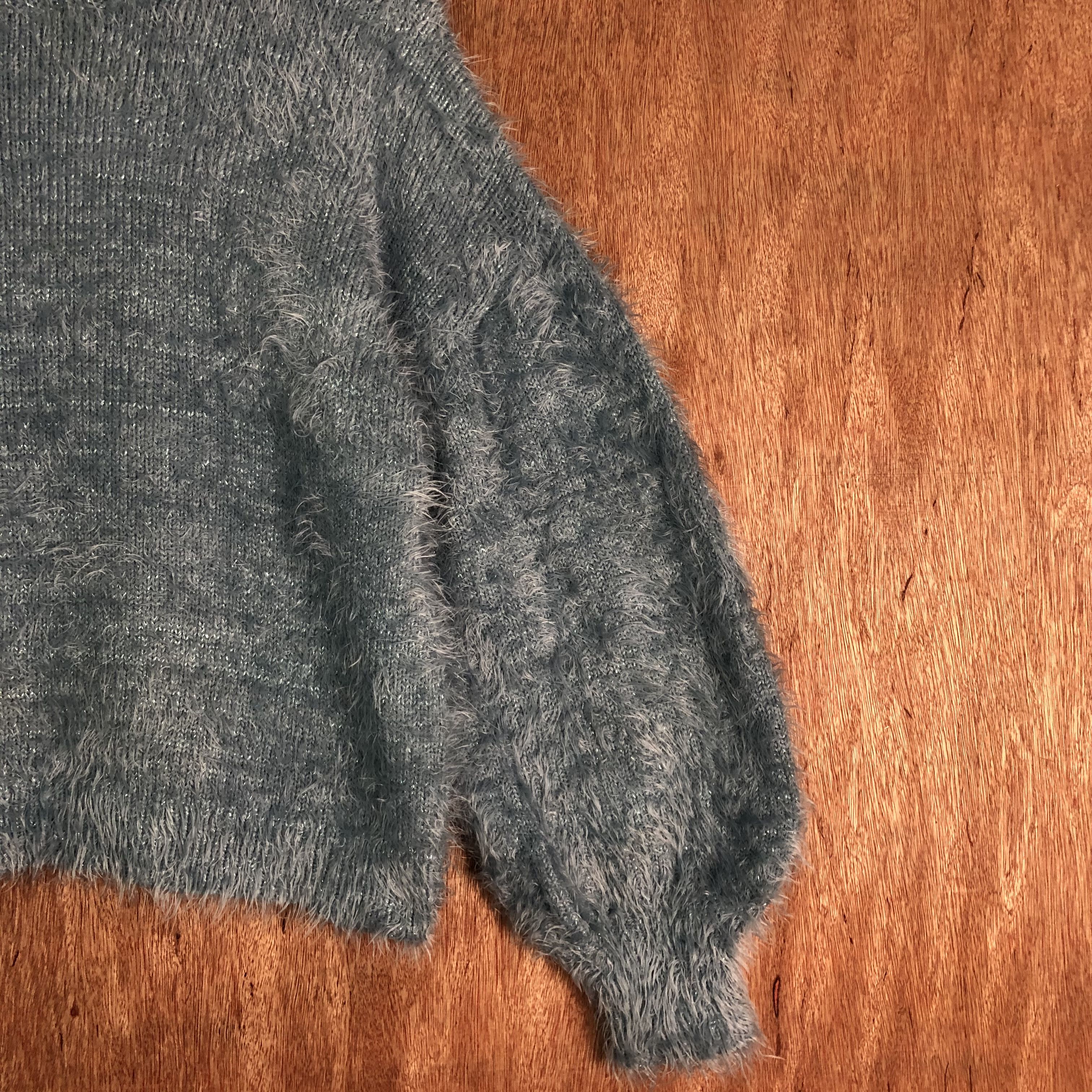 Japanese Brand Japan GU Blue Shag Shaggy Mohair Knitwear Size US M / EU 48-50 / 2 - 3 Thumbnail