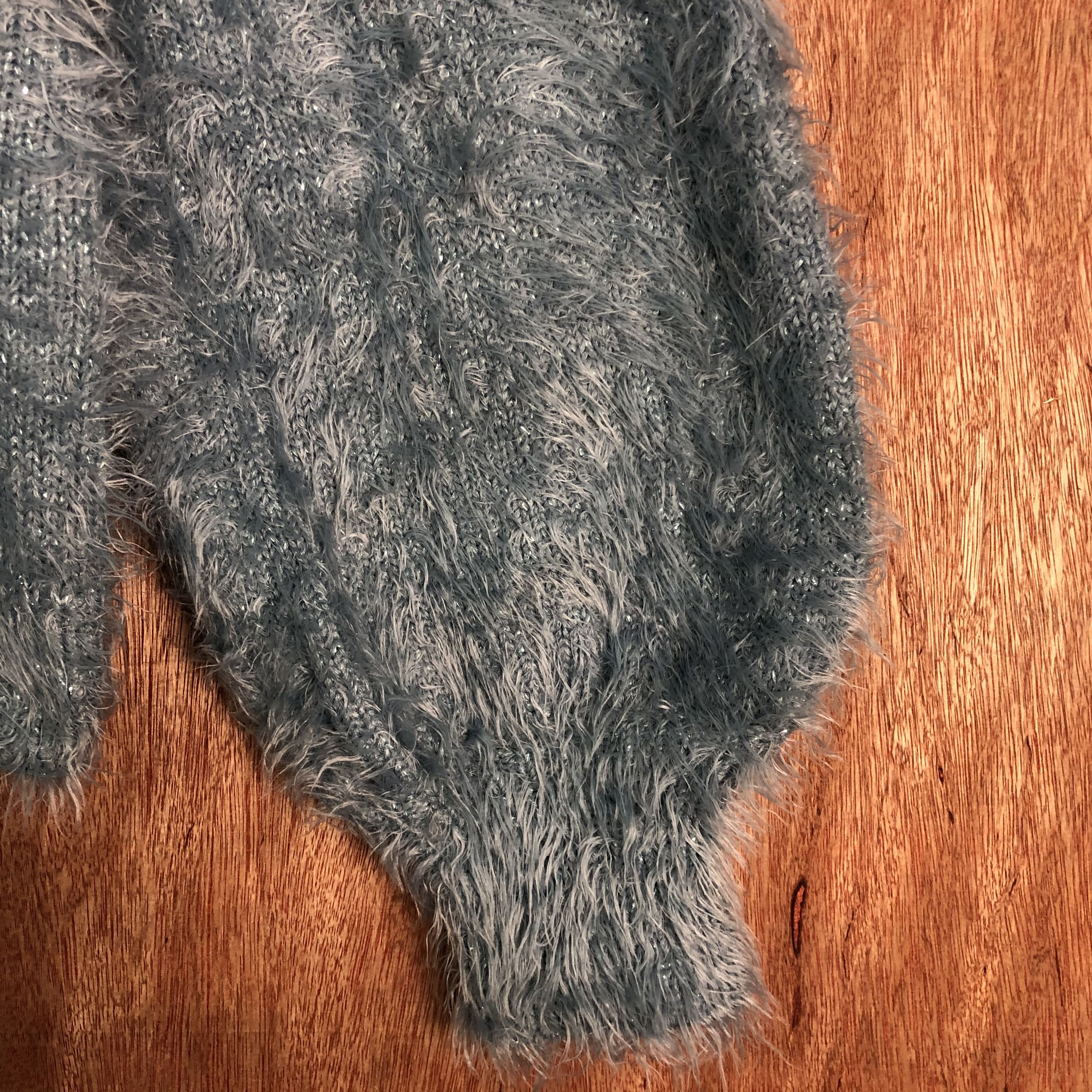 Japanese Brand Japan GU Blue Shag Shaggy Mohair Knitwear Size US M / EU 48-50 / 2 - 2 Thumbnail