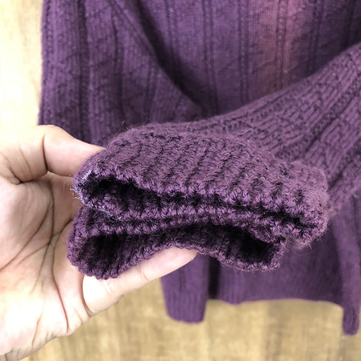 Homespun Knitwear Japanese Brand Faded Purple Knitwear #023 Size US M / EU 48-50 / 2 - 4 Thumbnail