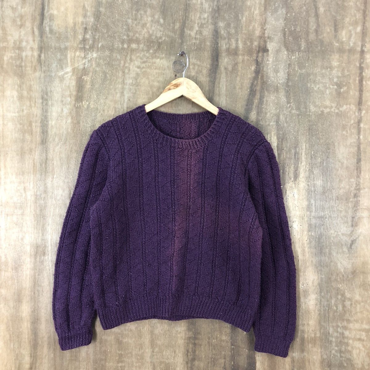 Homespun Knitwear Japanese Brand Faded Purple Knitwear #023 Size US M / EU 48-50 / 2 - 1 Thumbnail