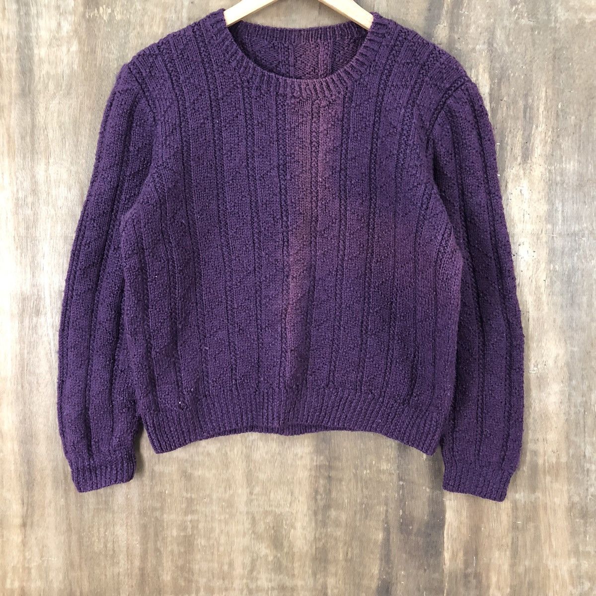 Homespun Knitwear Japanese Brand Faded Purple Knitwear #023 Size US M / EU 48-50 / 2 - 3 Thumbnail