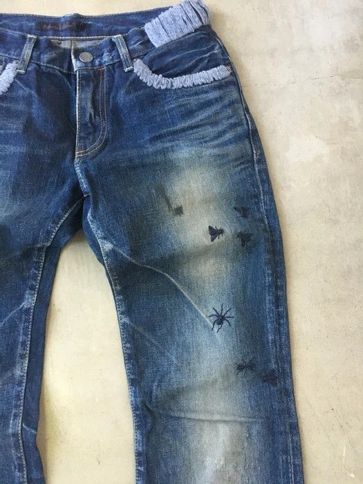 Undercover Undercover A/W06 "BBV GURUGURU" Insect Bug Denim Jeans Size US 30 / EU 46 - 6 Thumbnail