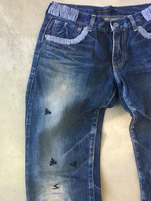 Undercover Undercover A/W06 "BBV GURUGURU" Insect Bug Denim Jeans Size US 30 / EU 46 - 5 Thumbnail